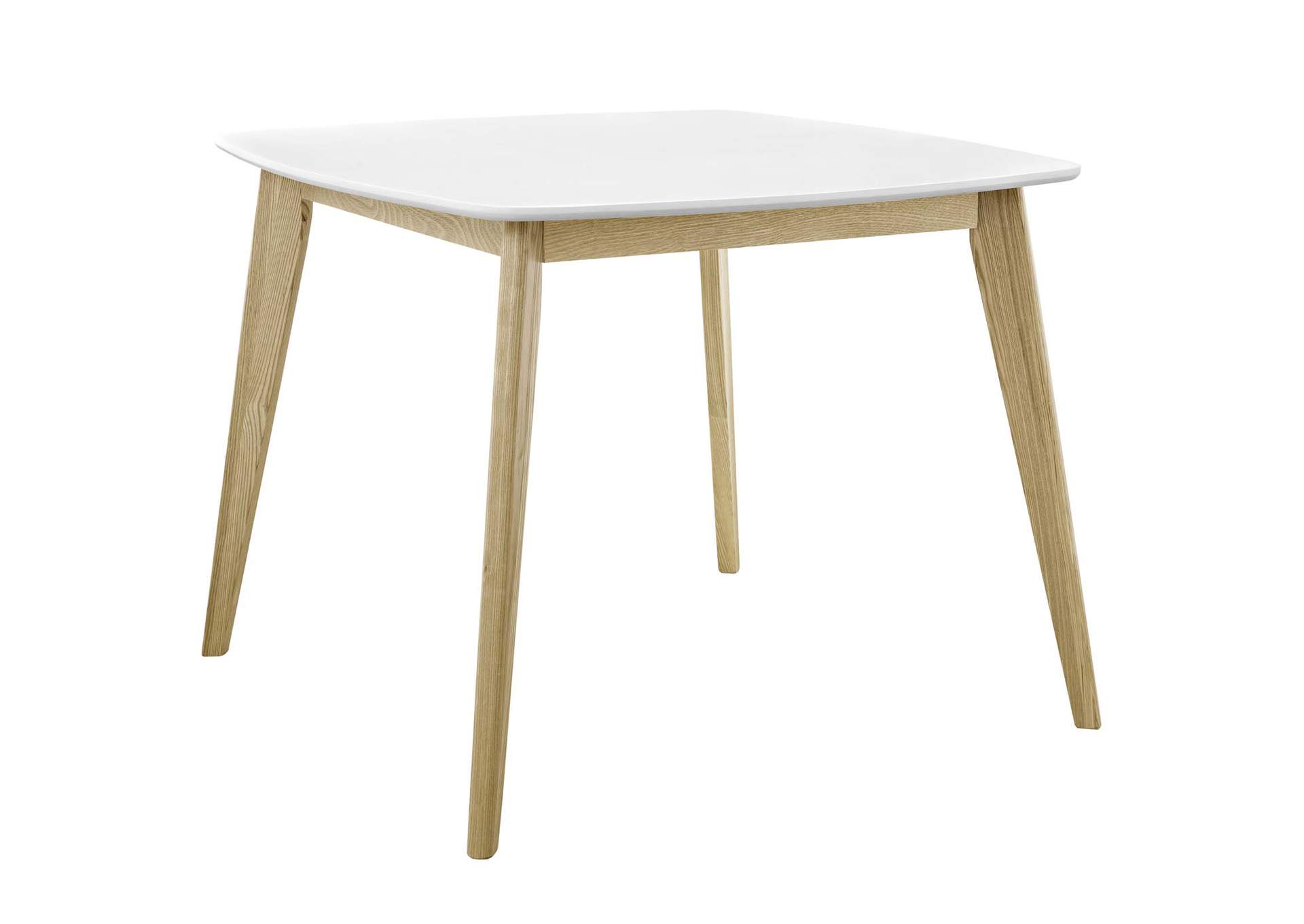 White Stratum 40" Dining Table,Modway