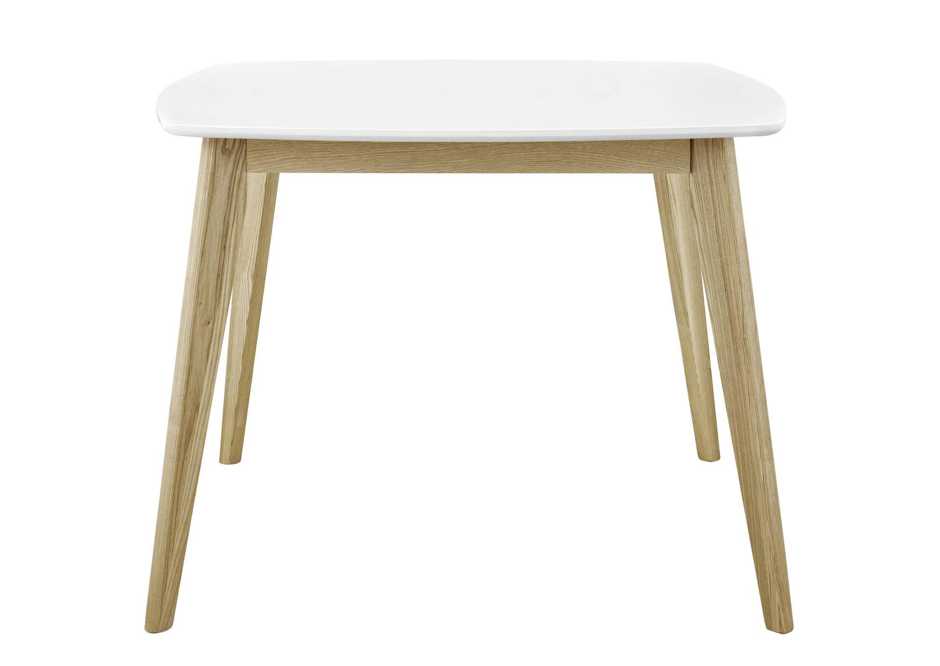 White Stratum 40" Dining Table,Modway