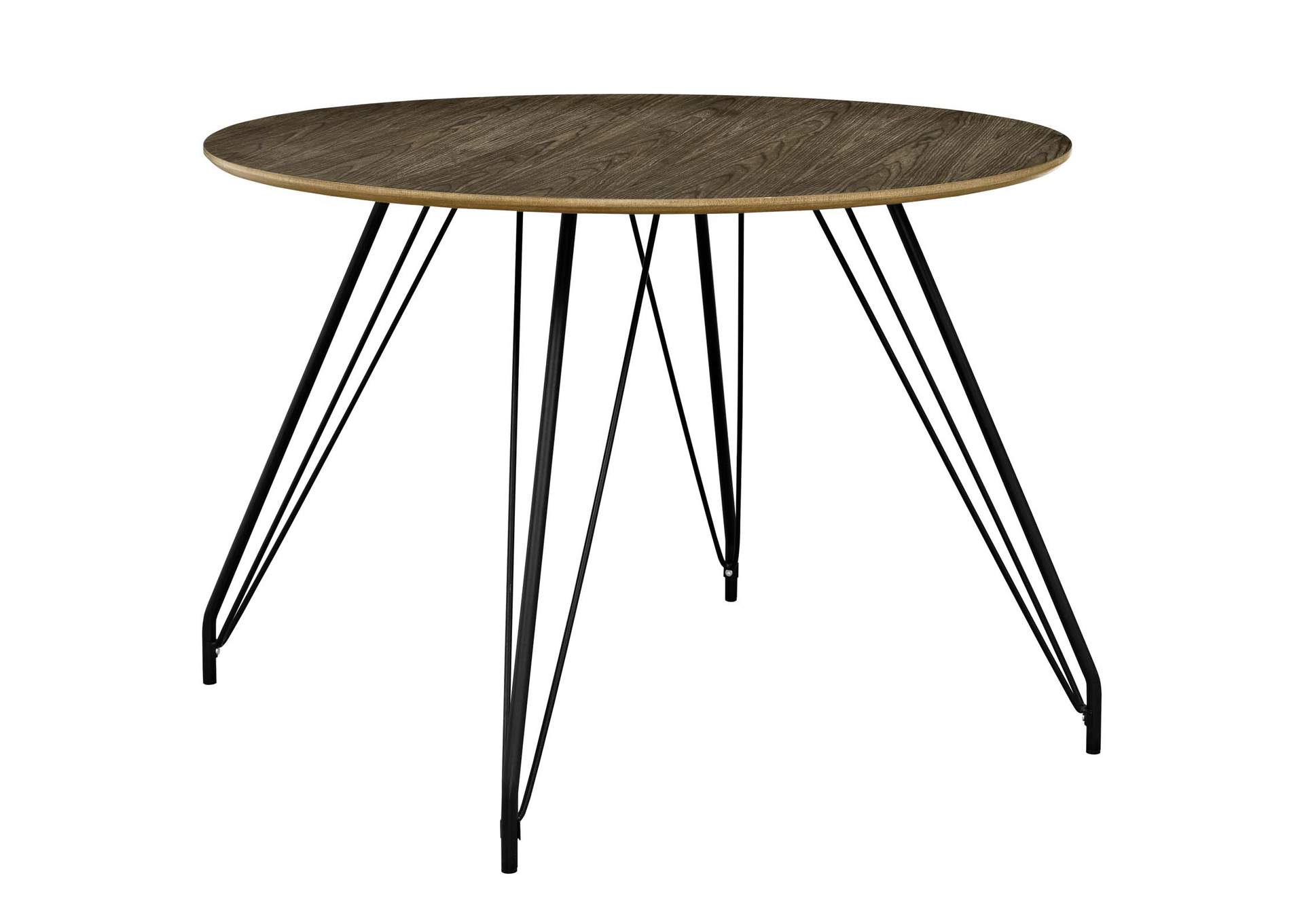 Walnut Satellite Circular Dining Table,Modway