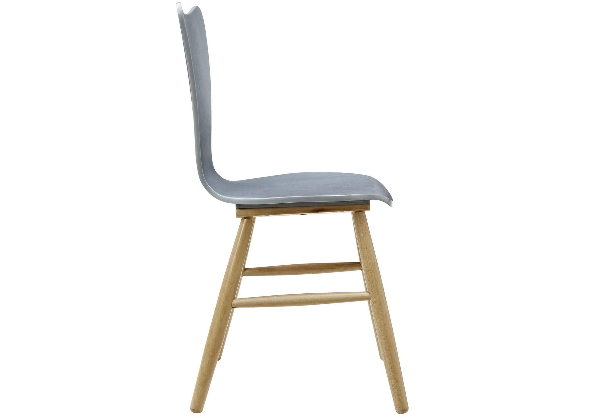 Gray Cascade Wood Dining Chair,Modway