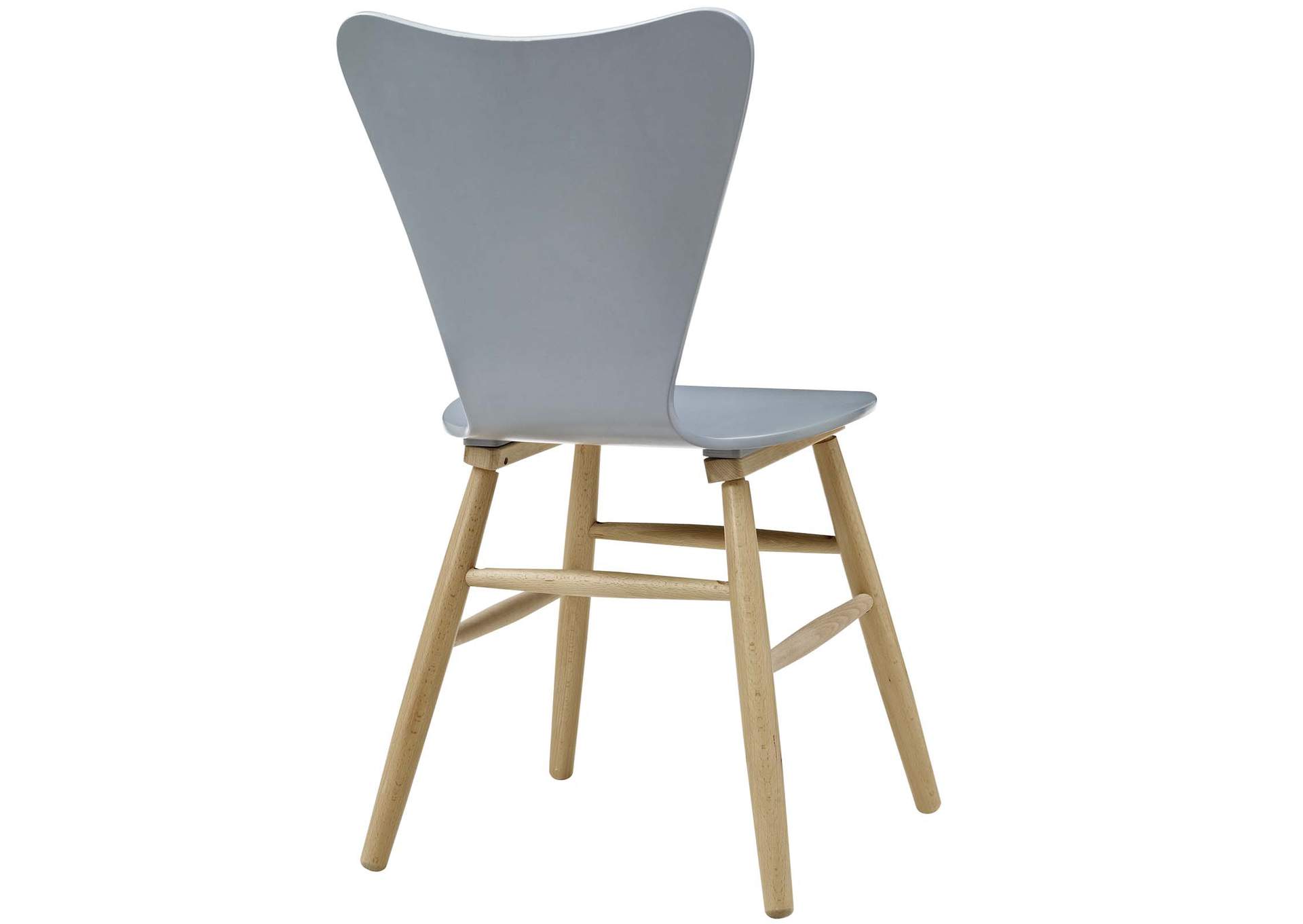 Gray Cascade Wood Dining Chair,Modway