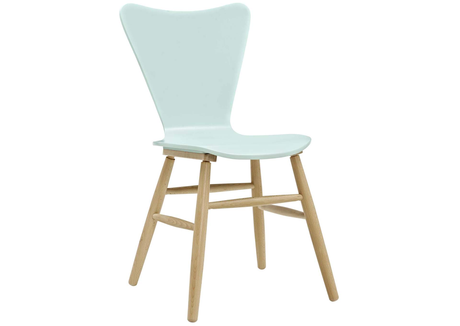 Light Blue Cascade Wood Dining Chair,Modway