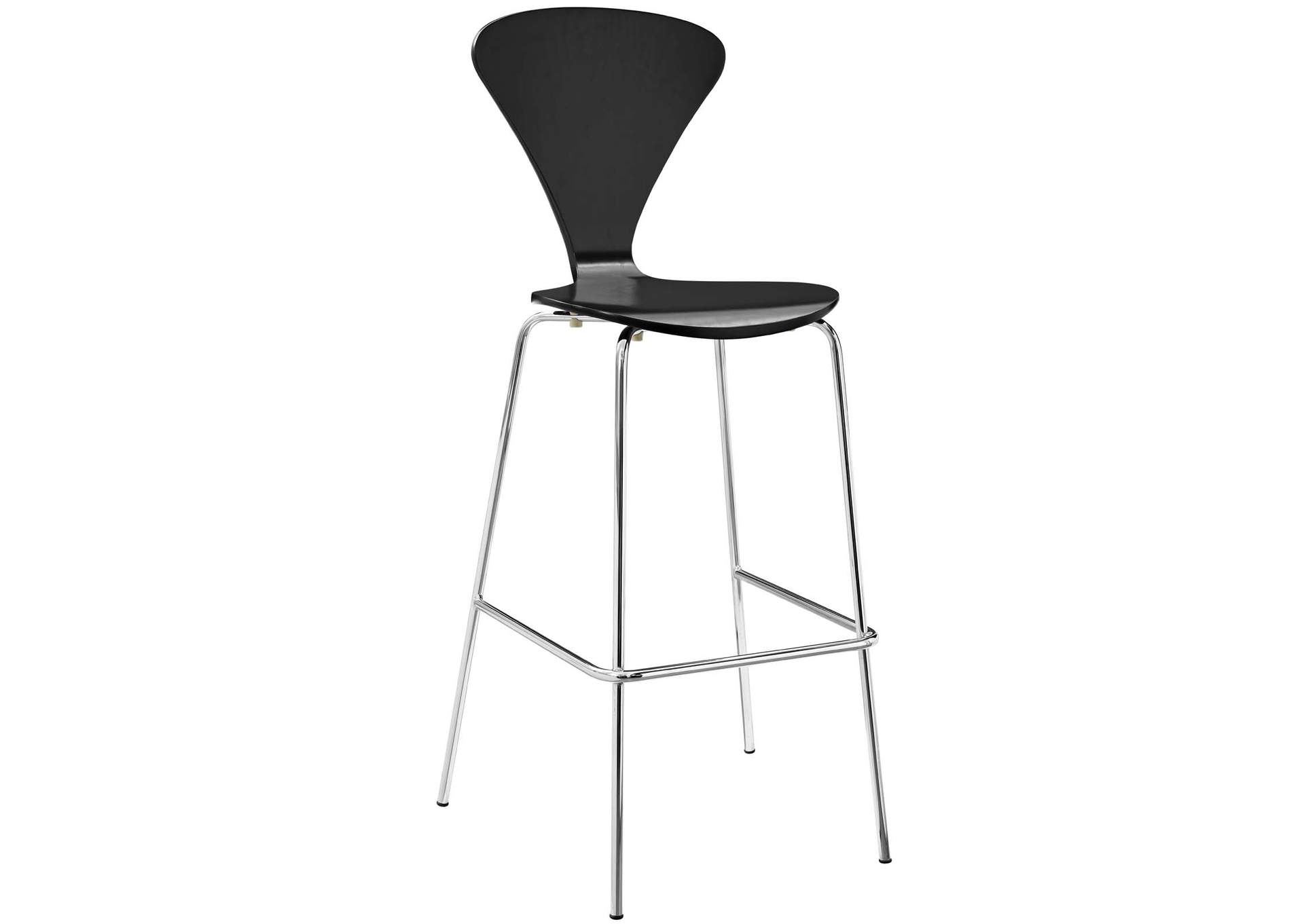 Black Passage Dining Bar Stool,Modway