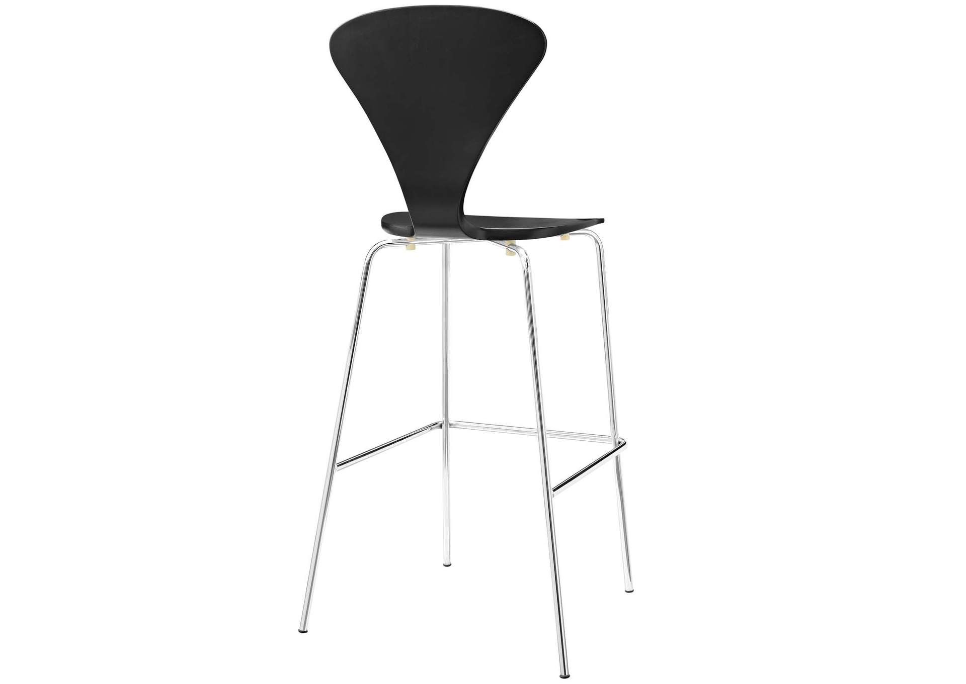 Black Passage Dining Bar Stool,Modway