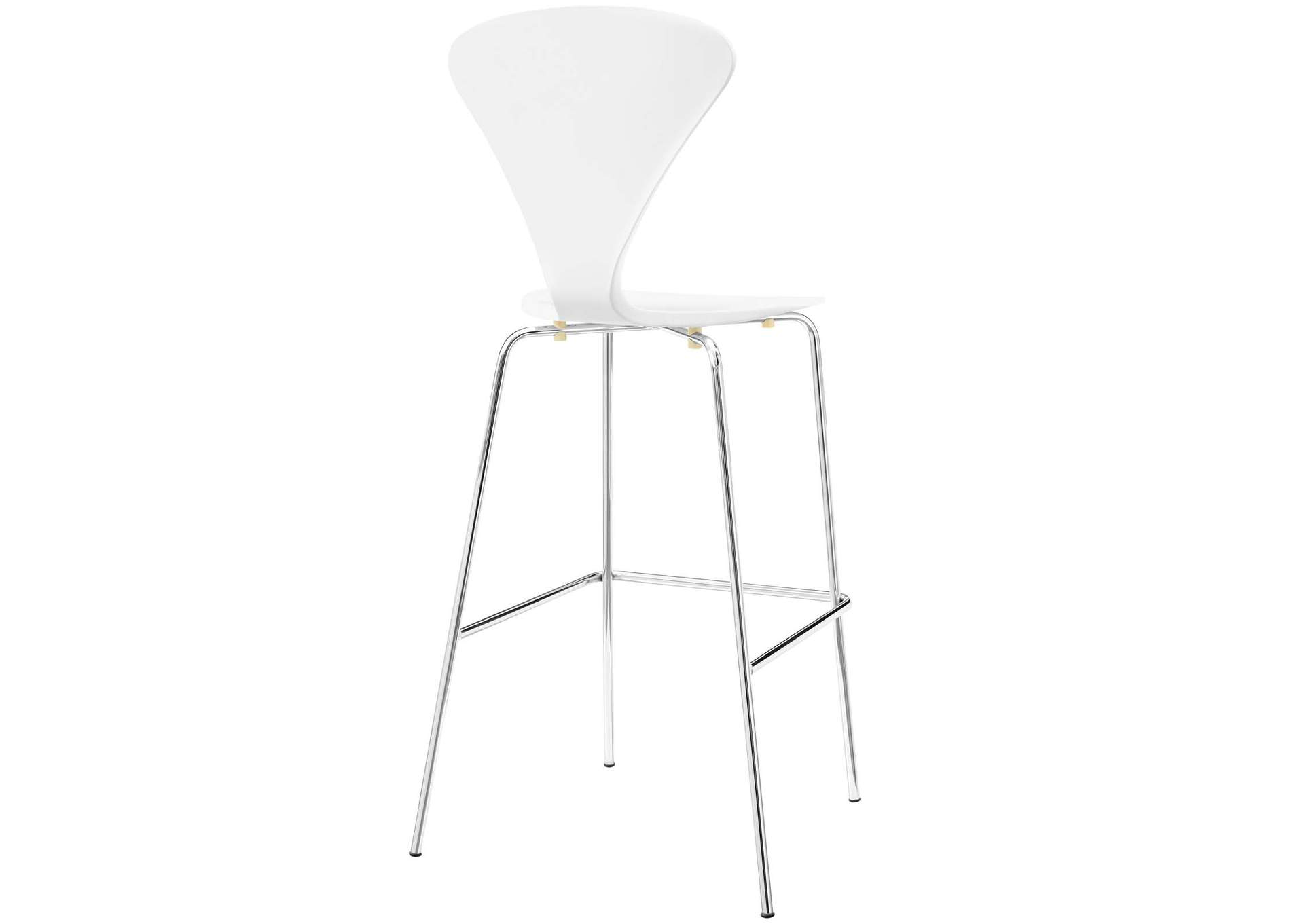 White Passage Dining Bar Stool,Modway