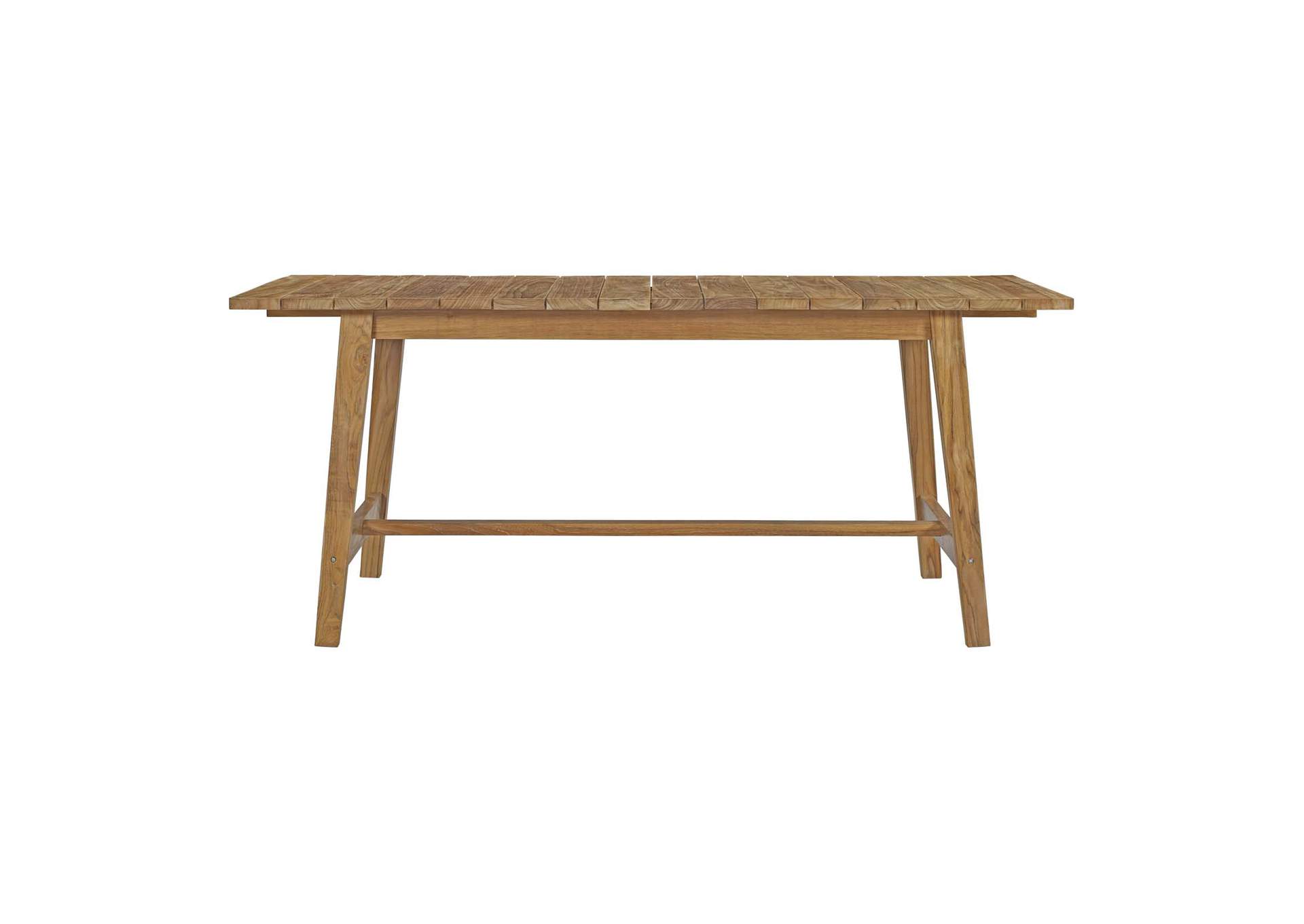 Natural Dorset Outdoor Patio Teak Dining Table,Modway