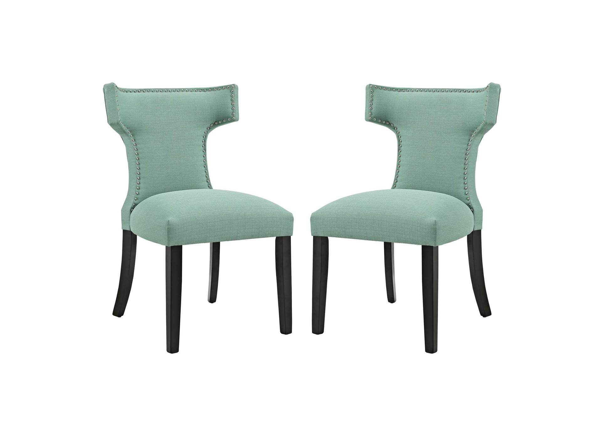 Curve Laguna Dining Side Chair Fabric [Set of 2],Modway