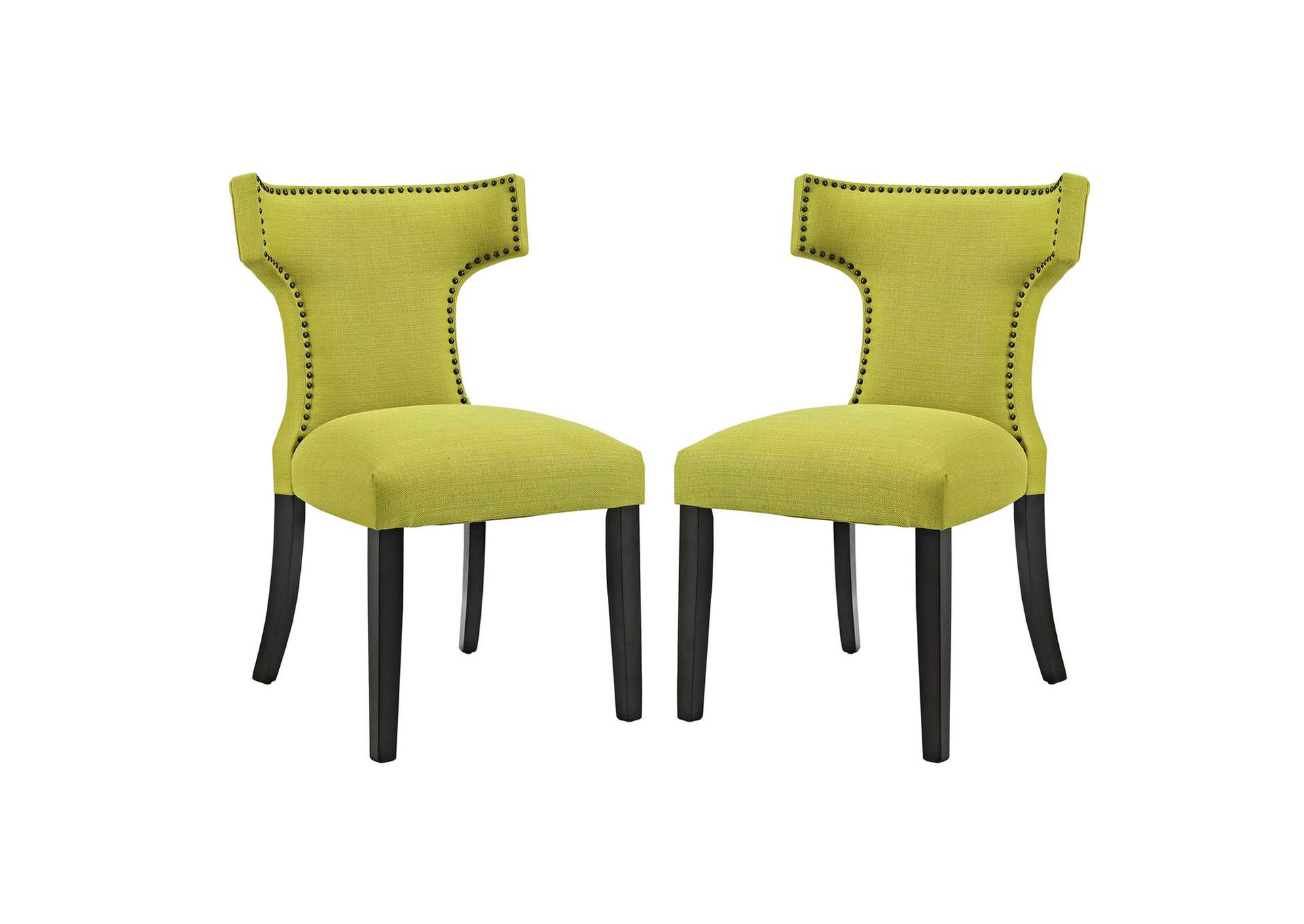 Wheatgrass Curve Dining Side Chair Fabric [Set of 2],Modway