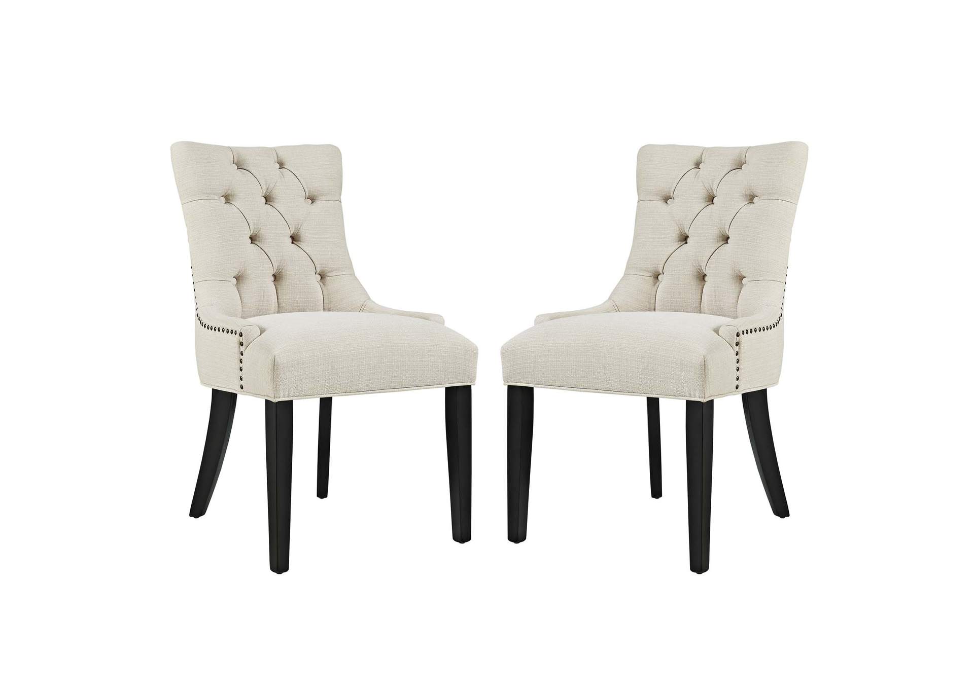 Beige Regent Dining Side Chair Fabric [Set of 2],Modway