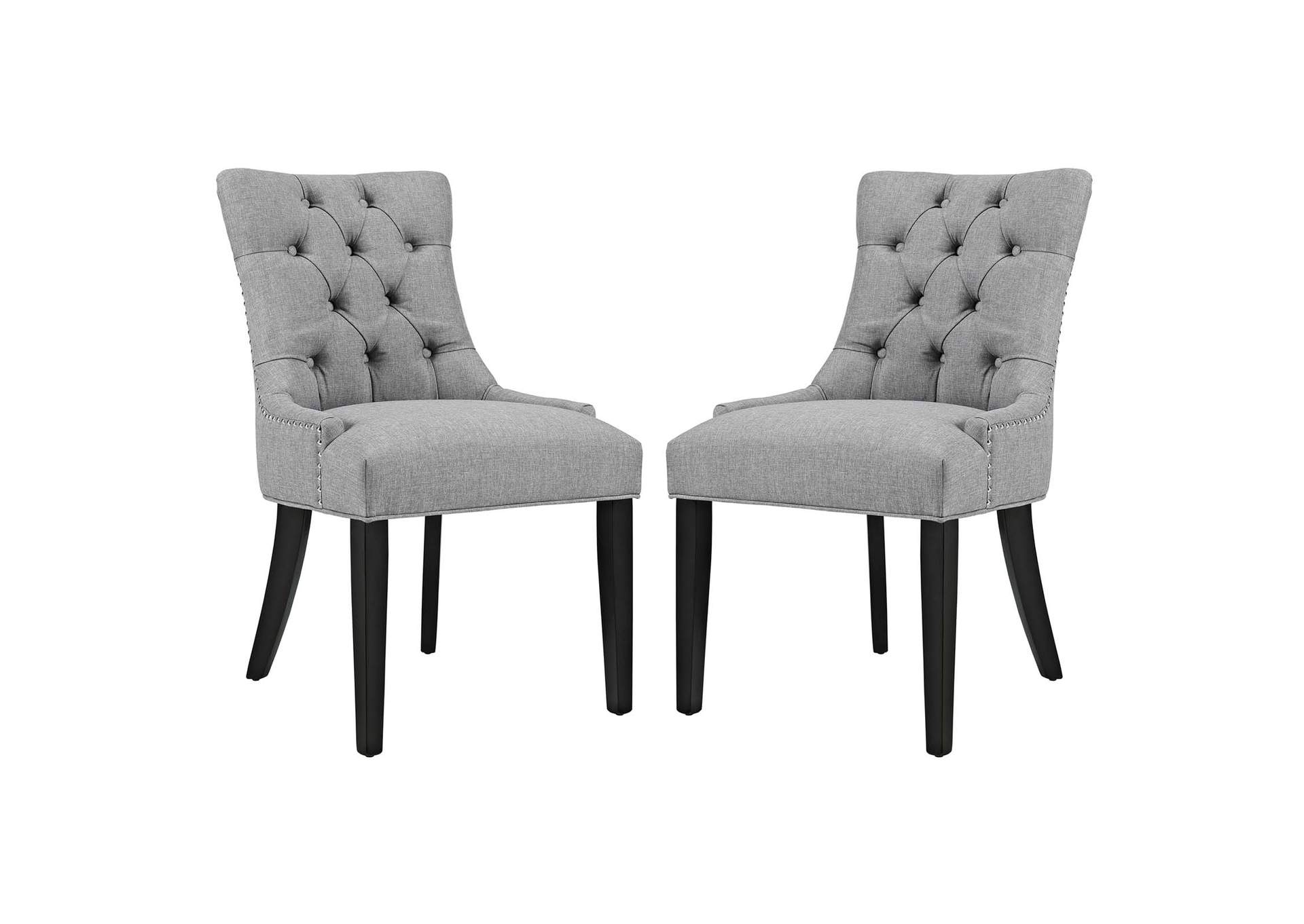 Light Gray Regent Dining Side Chair Fabric [Set of 2],Modway