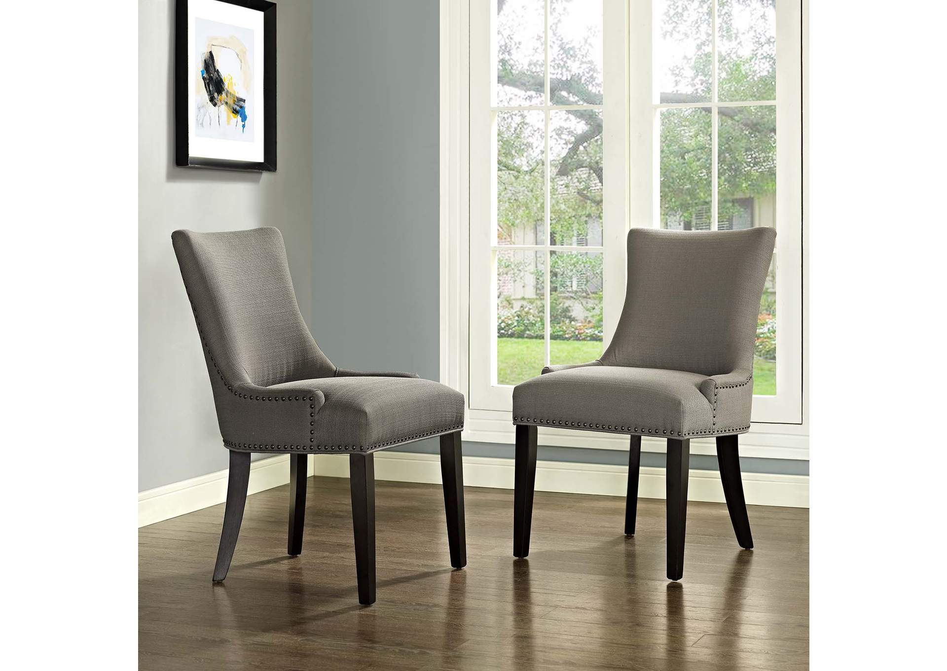 Granite mar Dining Side Chair Fabric [Set of 2],Modway