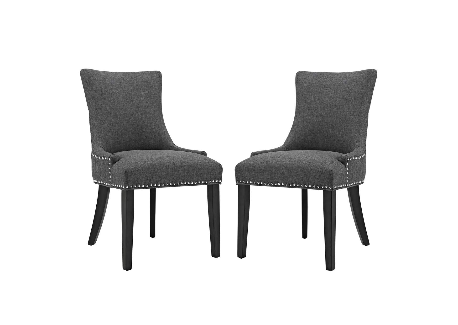 Gray mar Dining Side Chair Fabric [Set of 2],Modway