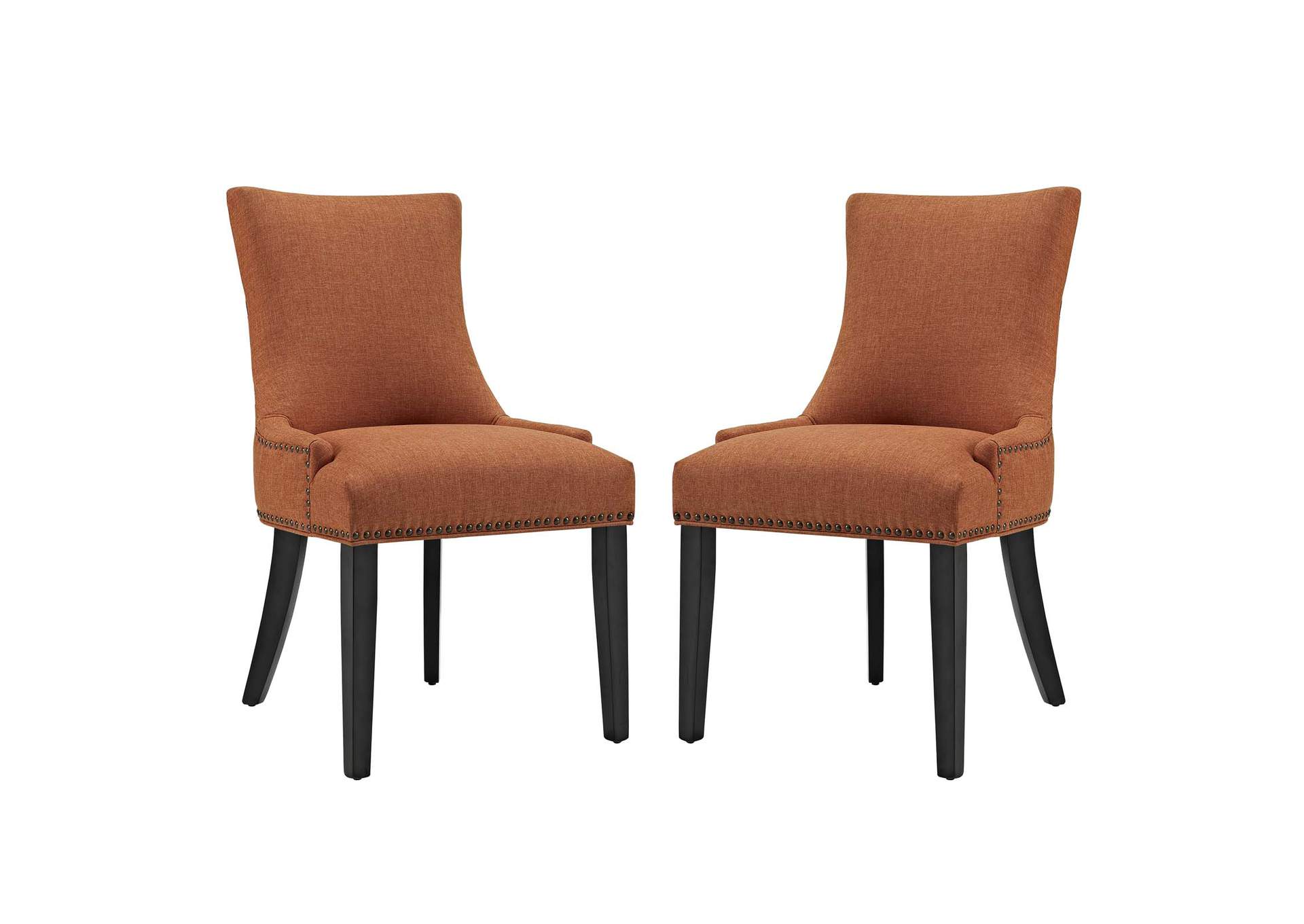 Orange mar Dining Side Chair Fabric [Set of 2],Modway