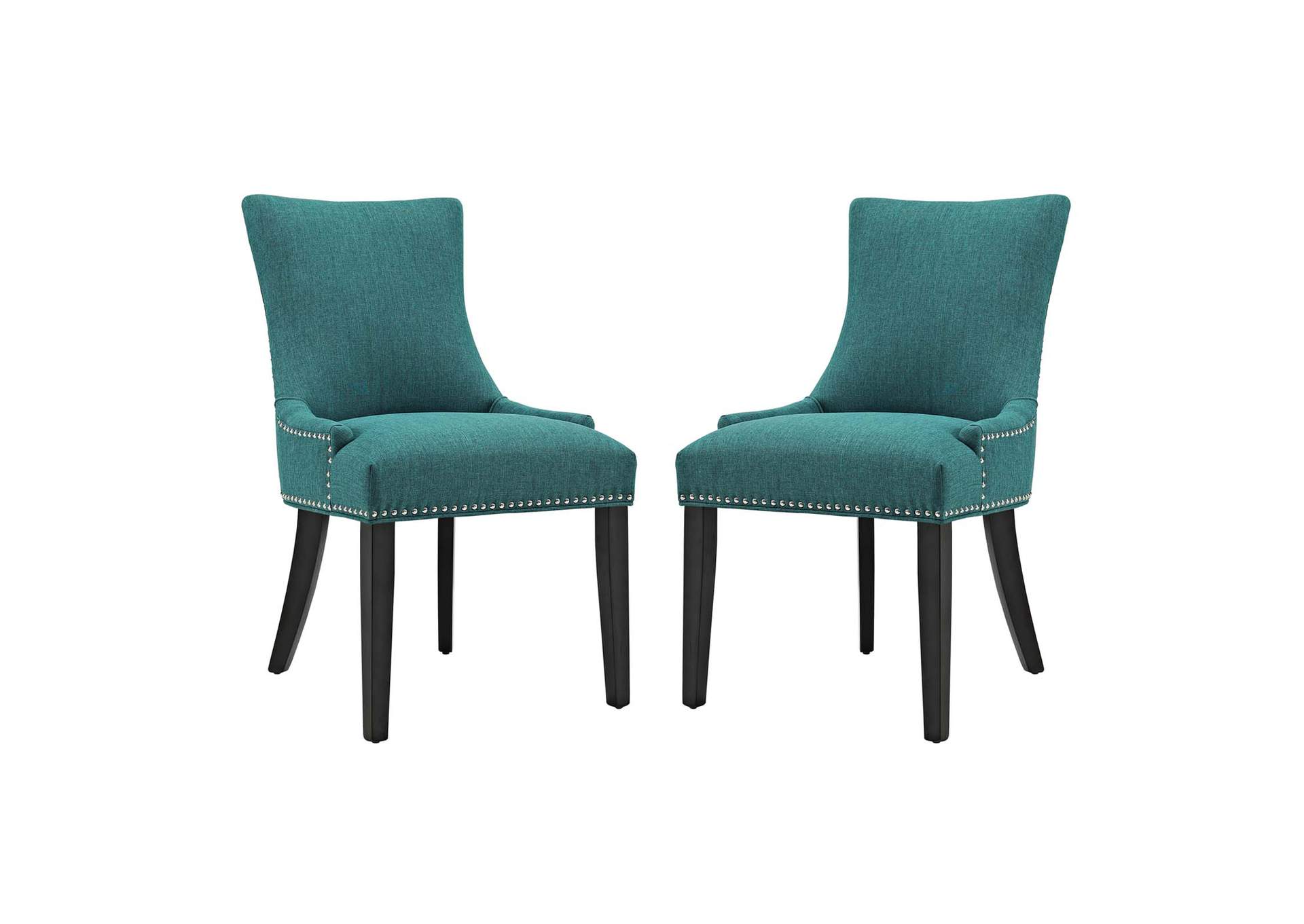 Teal mar Dining Side Chair Fabric [Set of 2],Modway