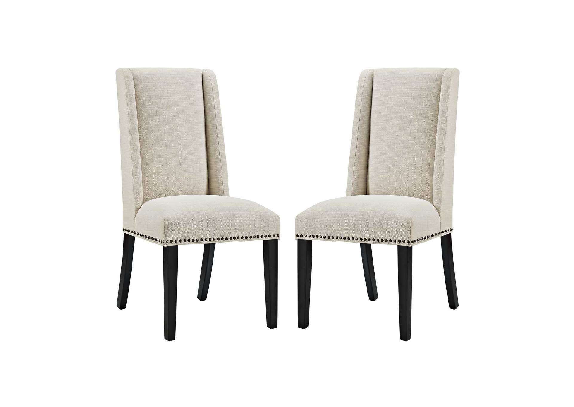 Baron Beige Dining Chair Fabric [Set of 2],Modway