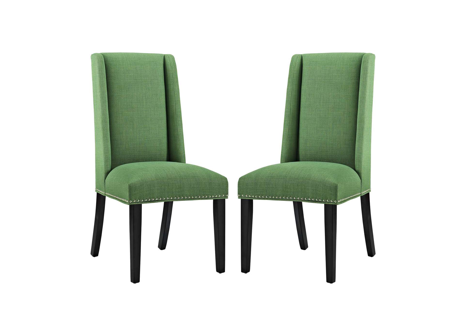 Baron Green Dining Chair Fabric [Set of 2],Modway