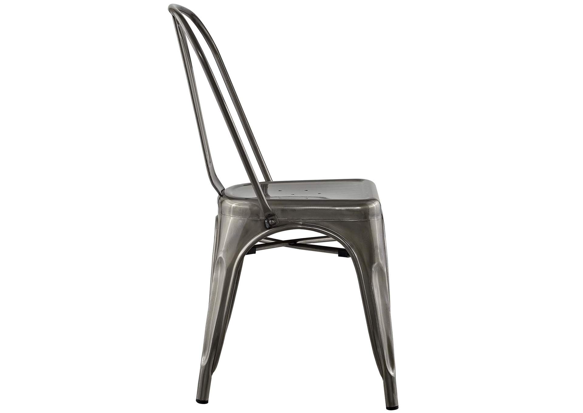 Gunmetal Promenade Dining Side Chair [Set of 2],Modway