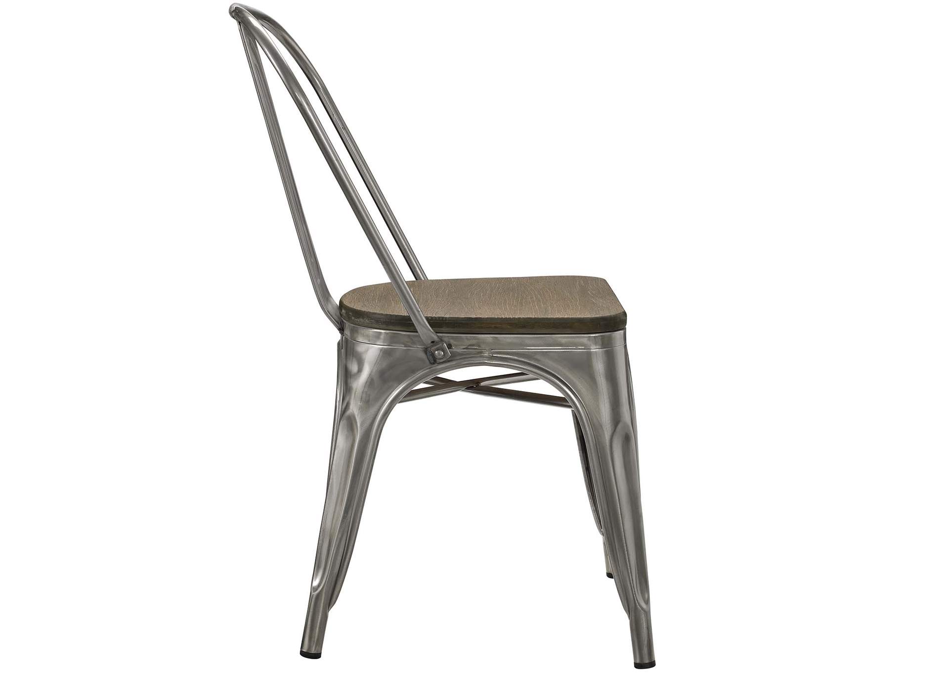 GunMetal Promenade Dining Side Chair [Set of 2],Modway