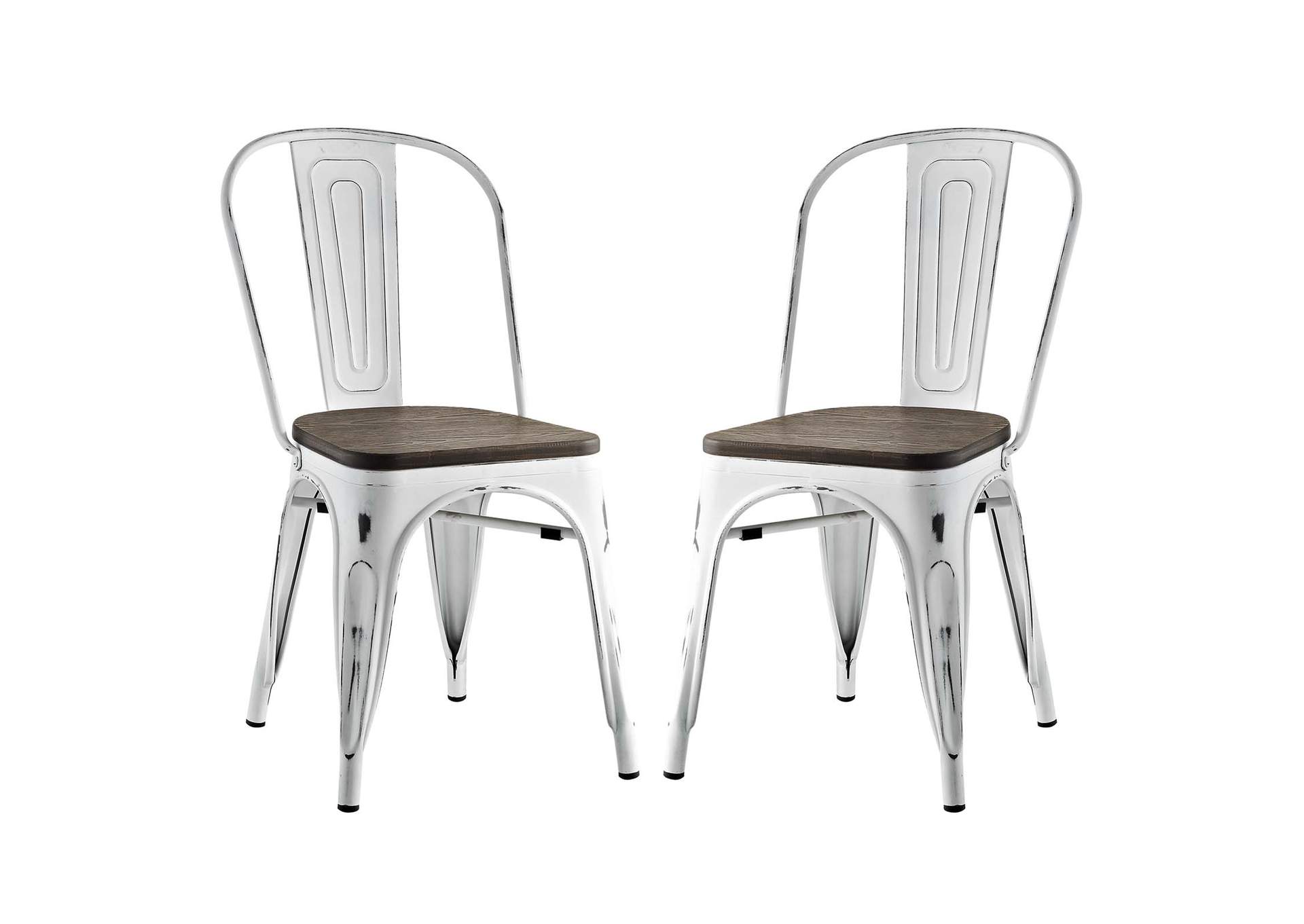 White Promenade Dining Side Chair [Set of 2],Modway