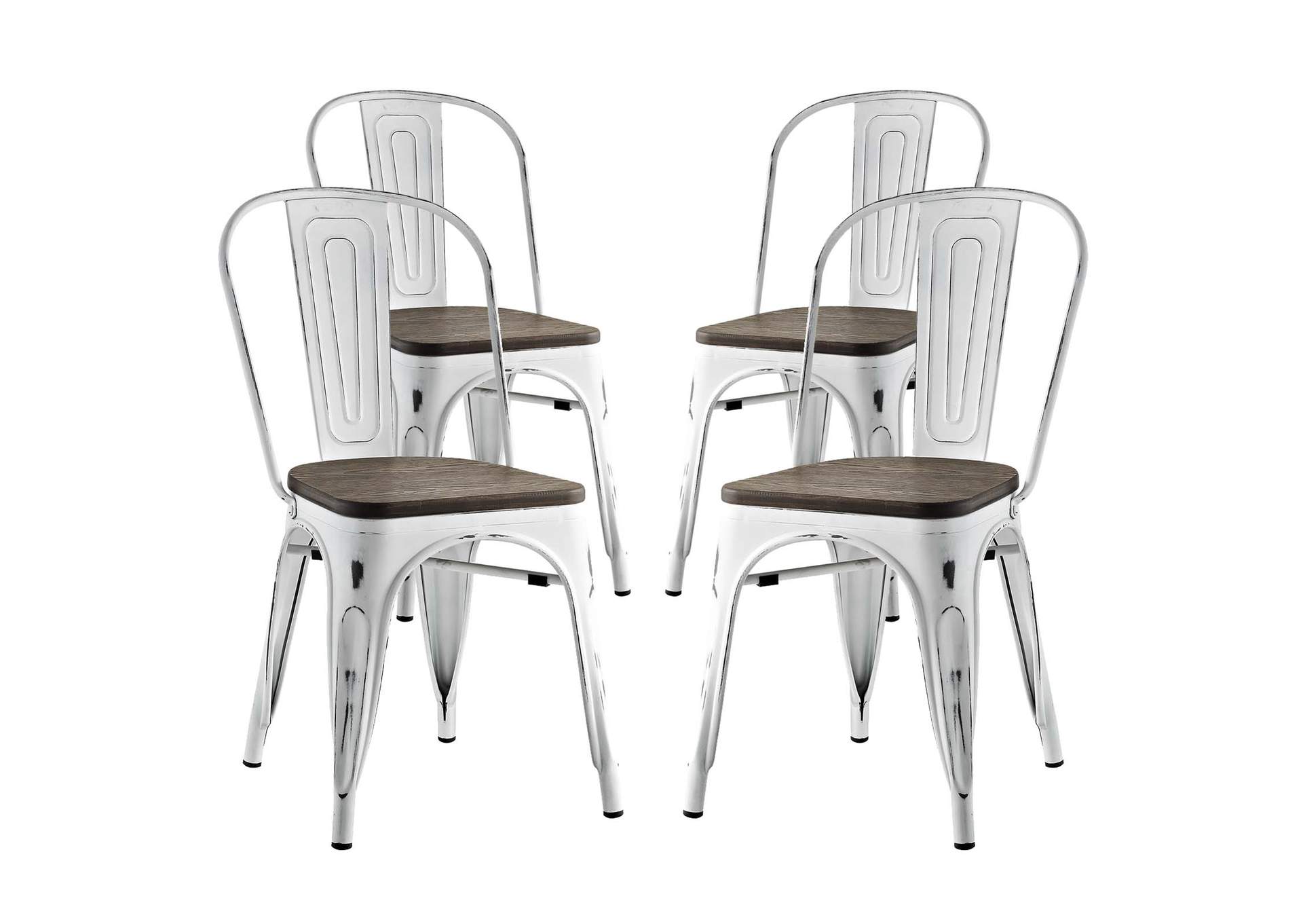 White Promenade Dining Side Chair [Set of 4],Modway