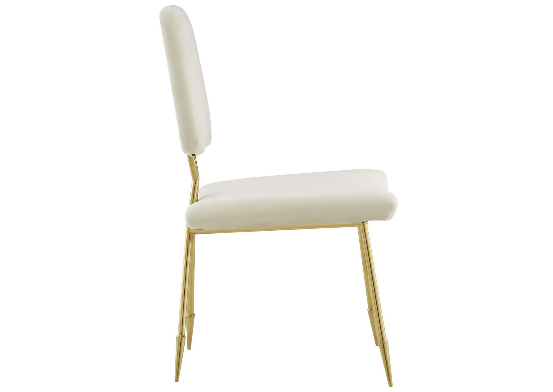 Ivory Ponder Performance Velvet Dining Side Chair,Modway