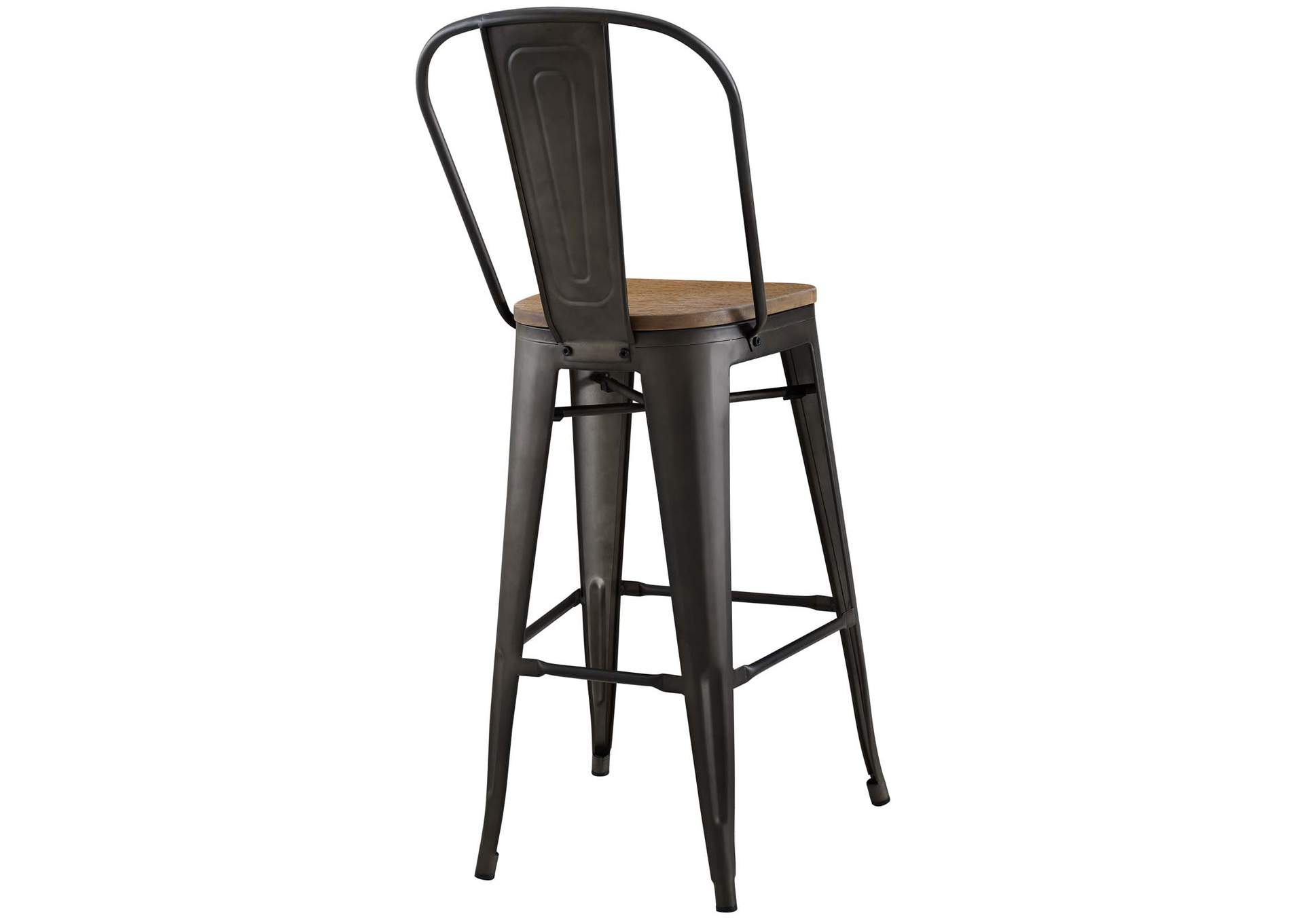 Brown Promenade Bar Stool,Modway