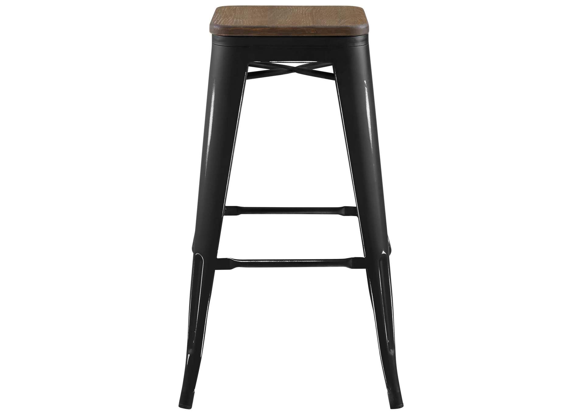 Black Promenade Bar Stool,Modway