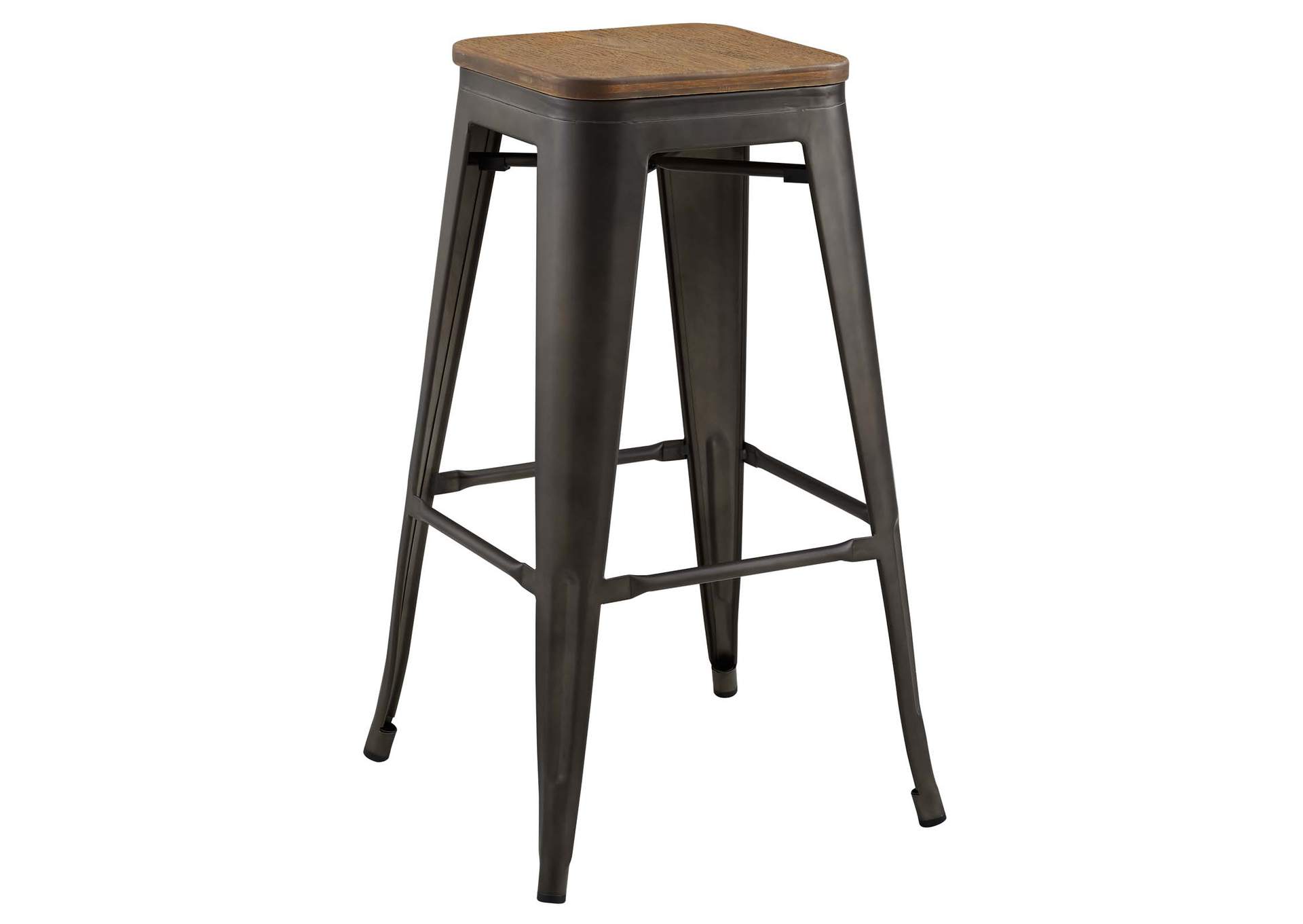 Brown Promenade Bar Stool,Modway