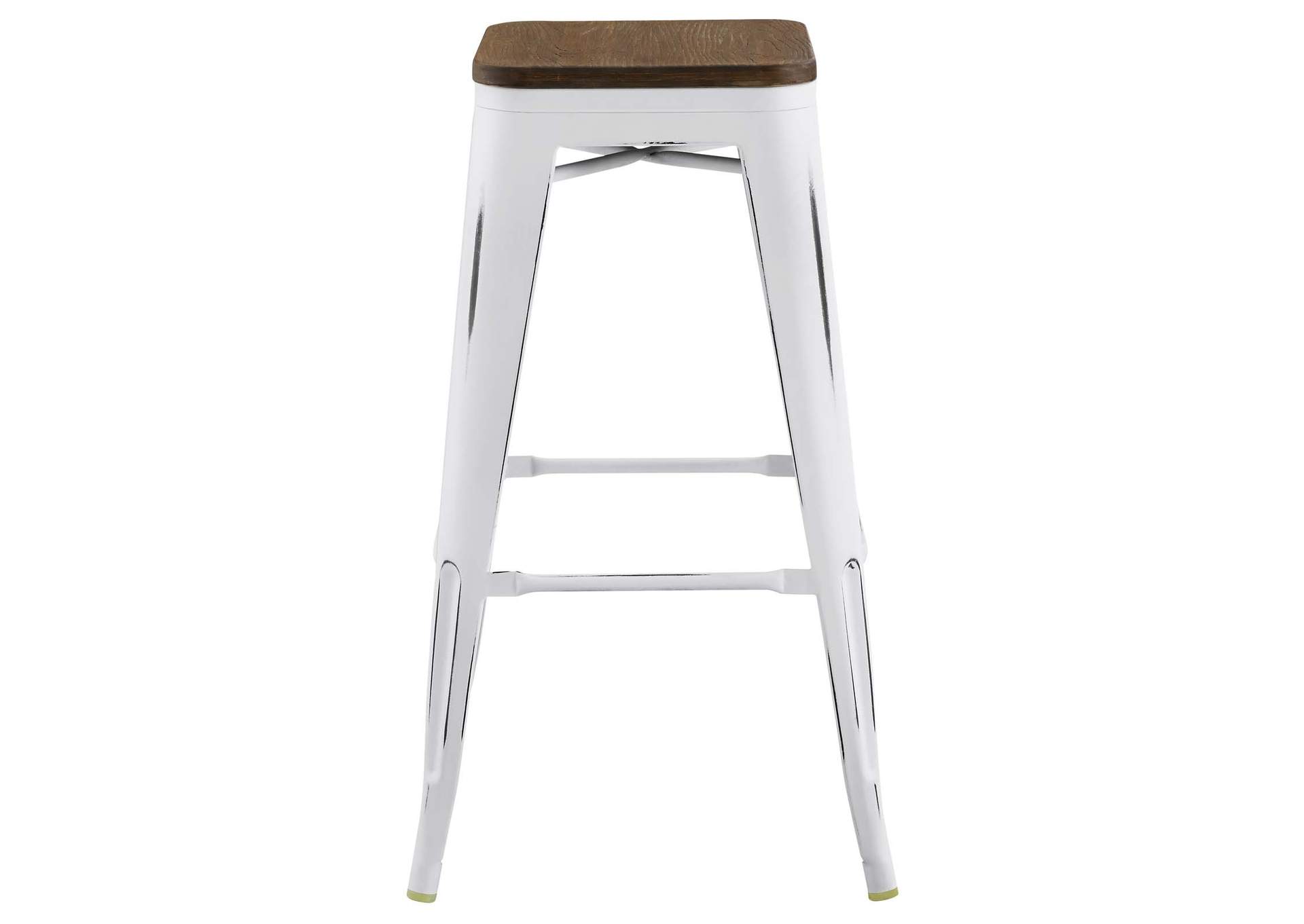 White Promenade Bar Stool,Modway