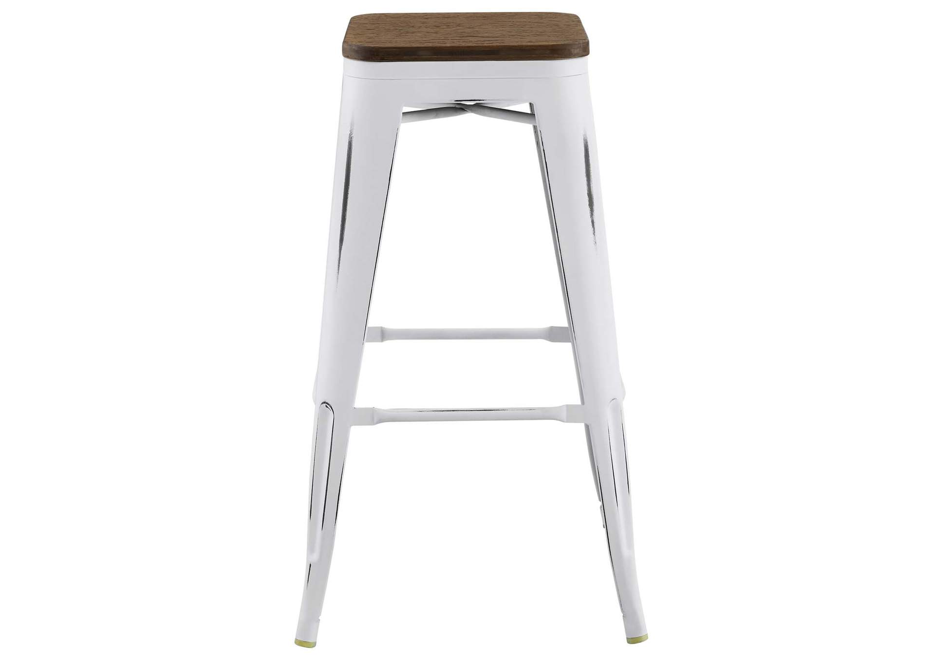 White Promenade Bar Stool,Modway