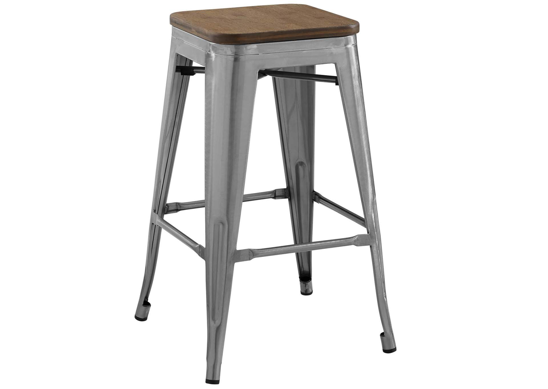 Gunmetal Promenade Counter Stool,Modway