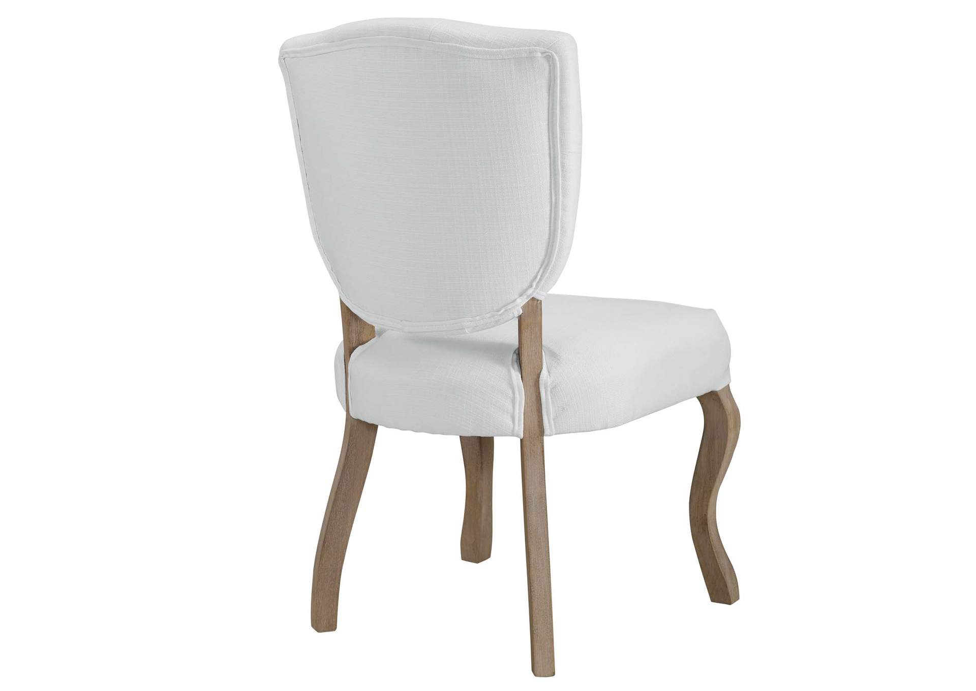 White Array Vintage French Upholstered Dining Side Chair,Modway