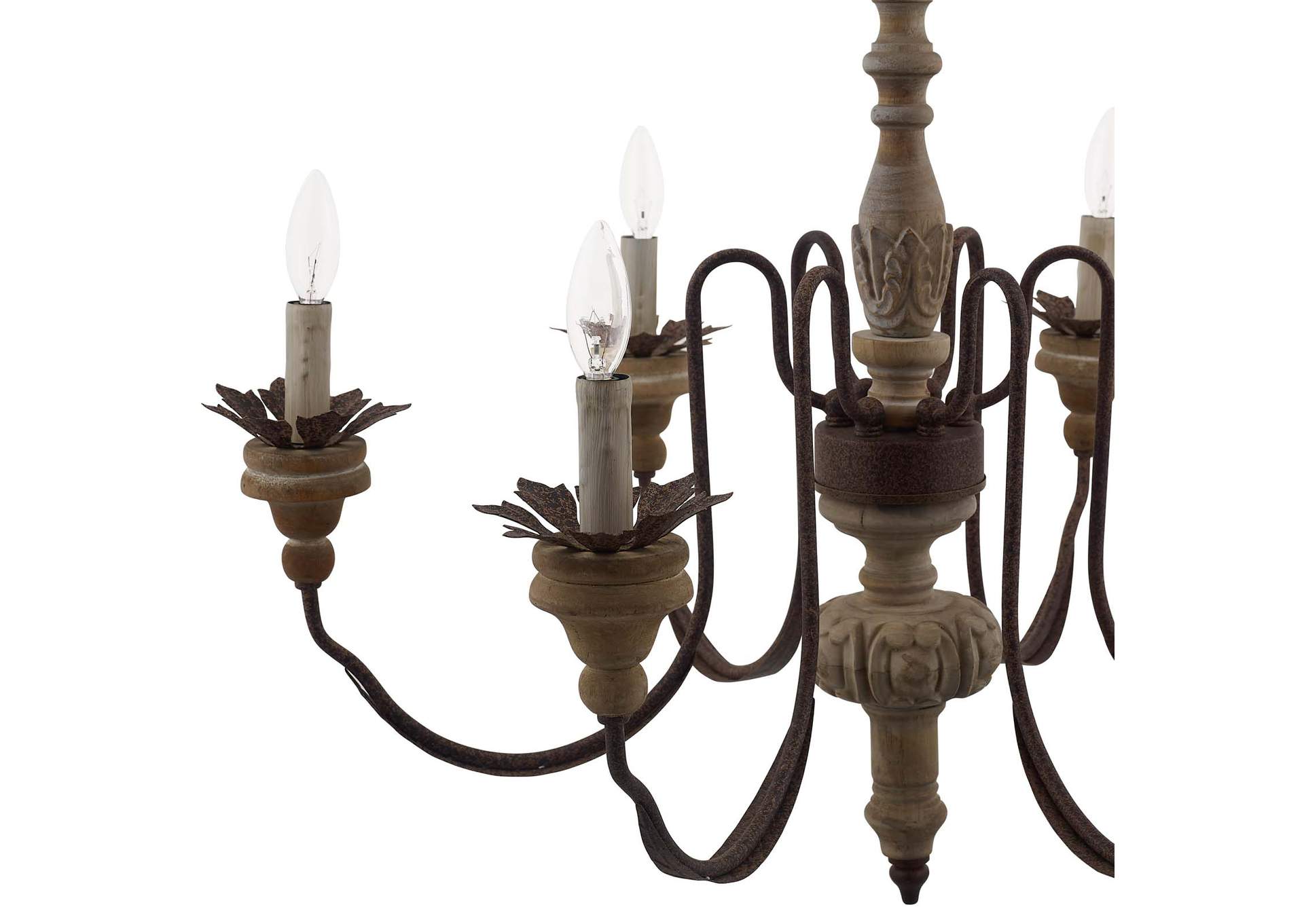 Bountiful Vintage French Pendant Ceiling Light Candelabra Chandelier,Modway