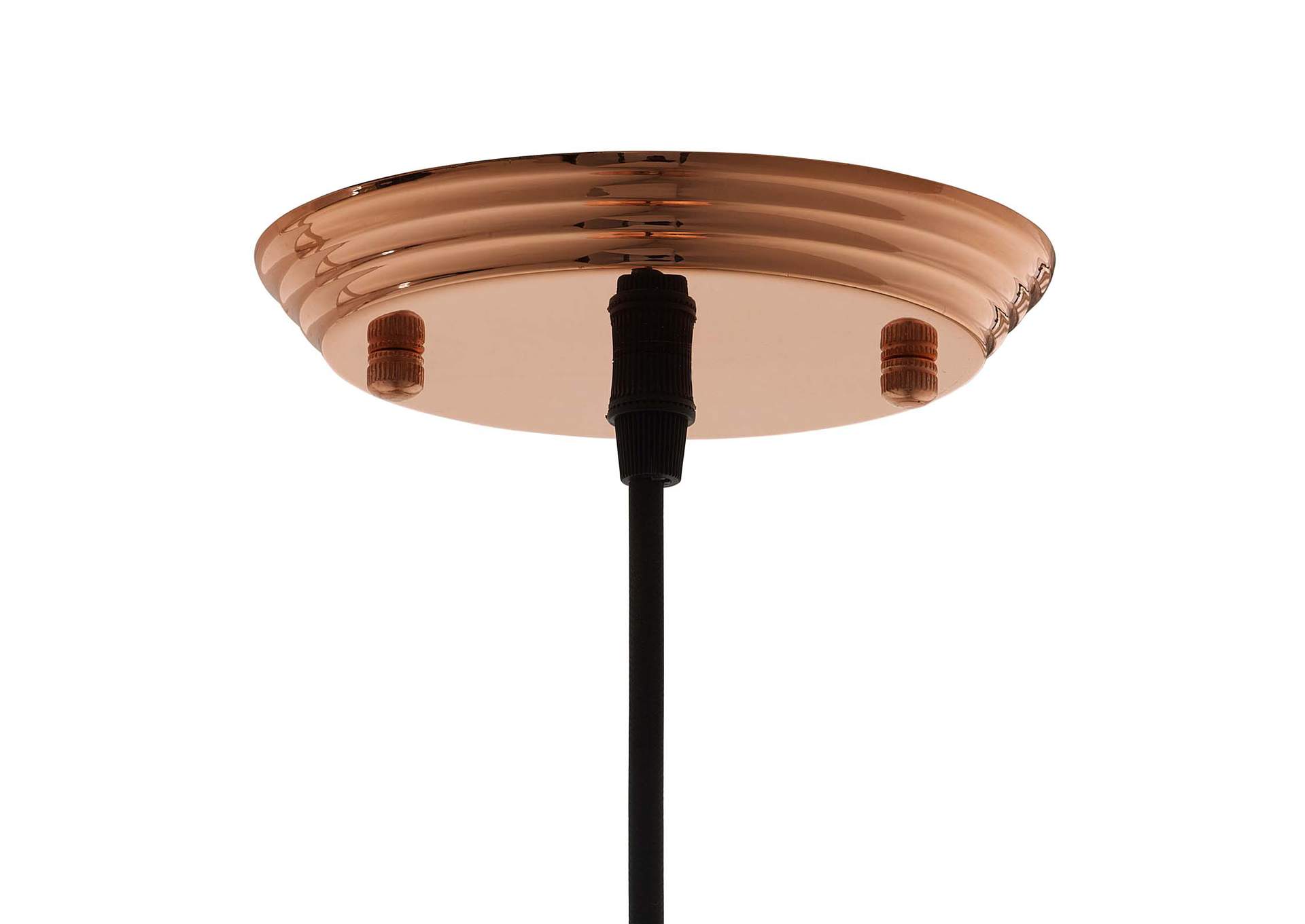 Dimple 10" Half-Sphere Rose Gold Pendant Light,Modway