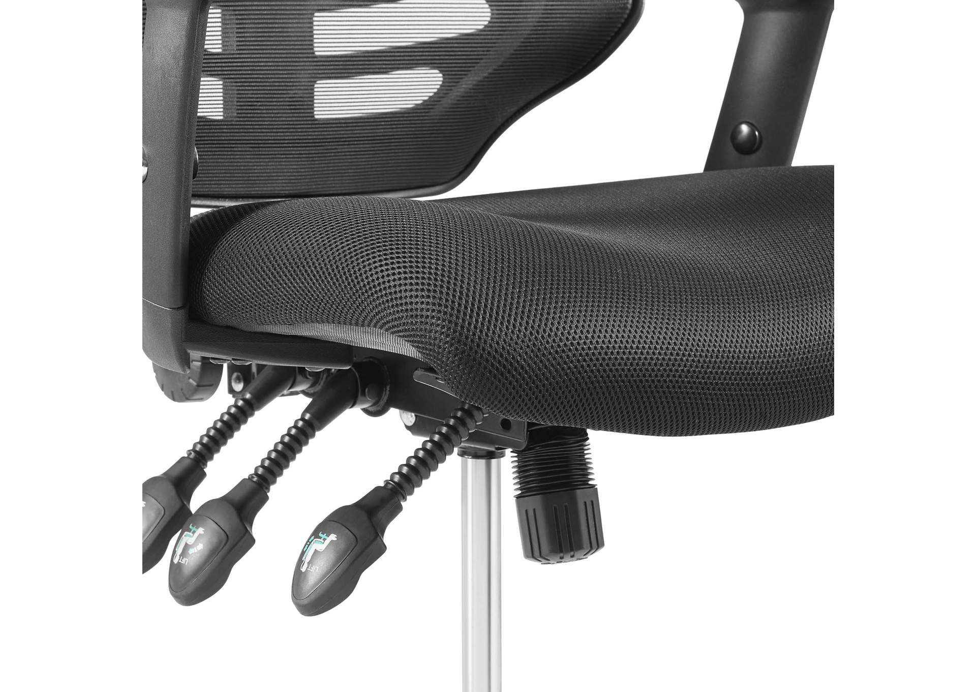 Black Calibrate Mesh Drafting Chair,Modway