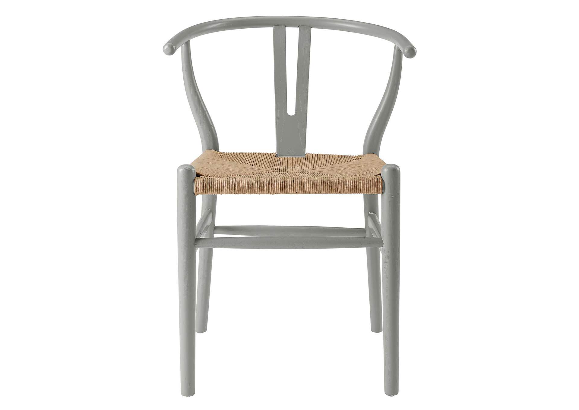 Light Gray Amish Dining Wood Side Chair,Modway