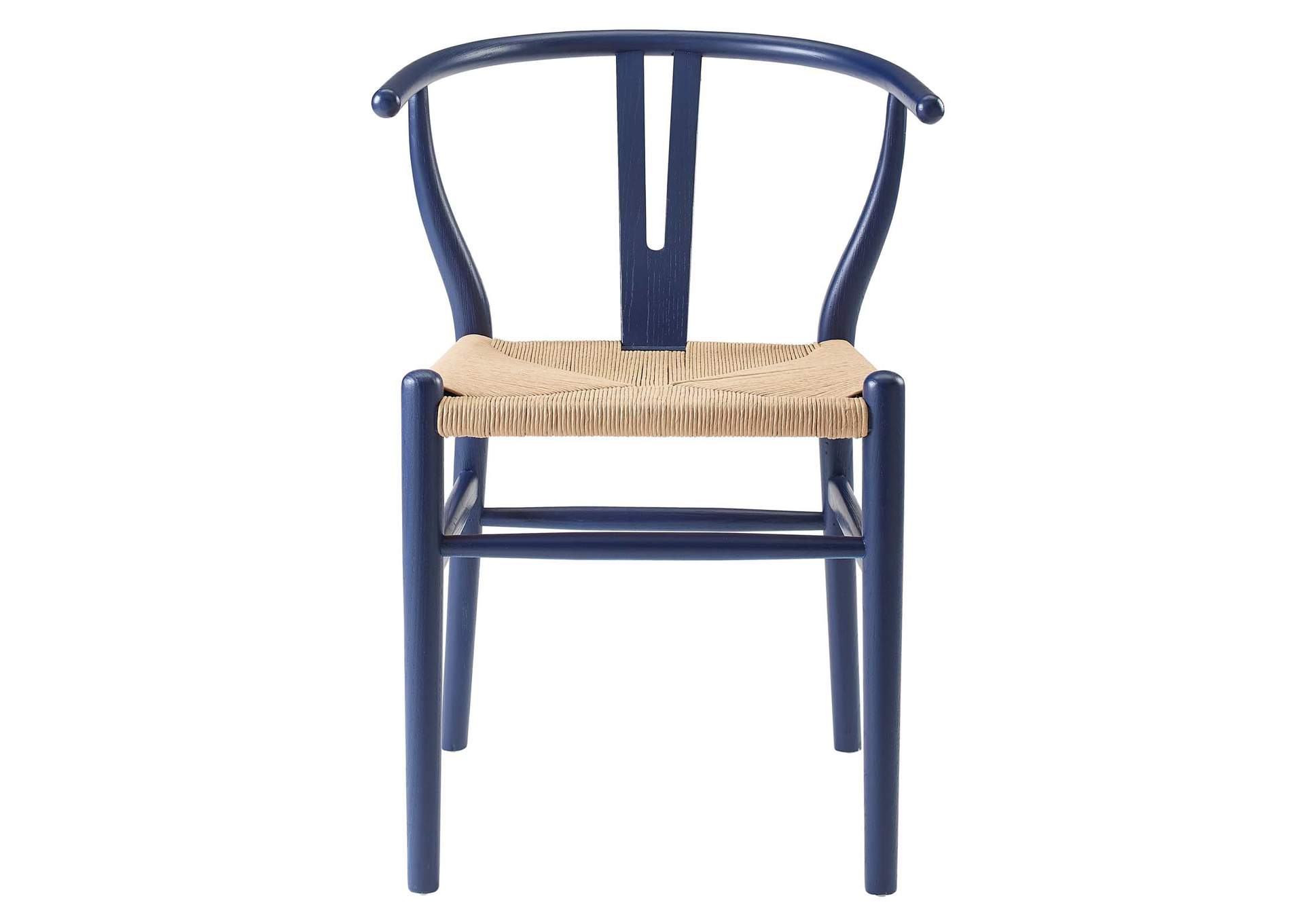 Midnight Blue Amish Dining Wood Side Chair,Modway