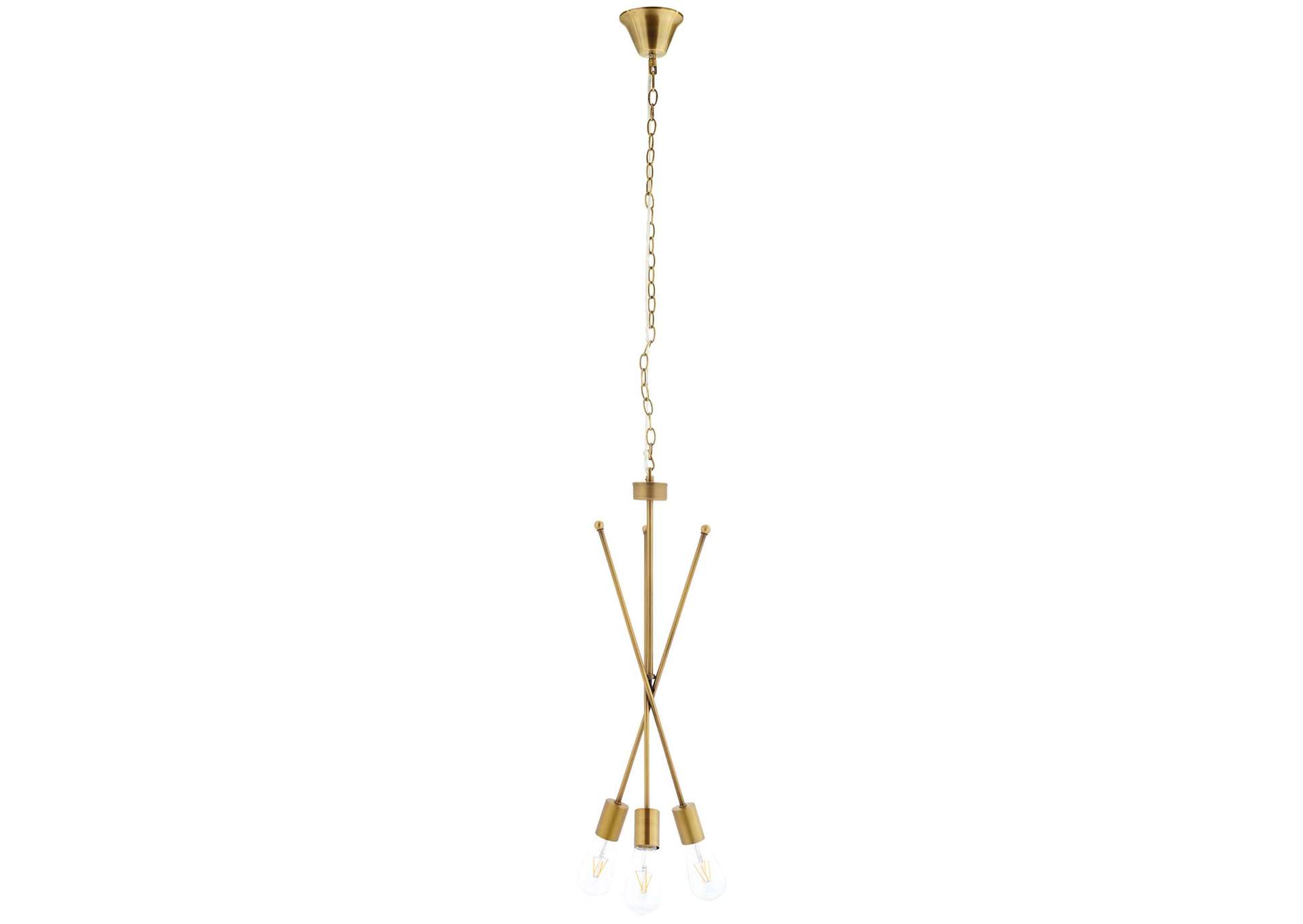 Strive Brass Pendant Chandelier,Modway