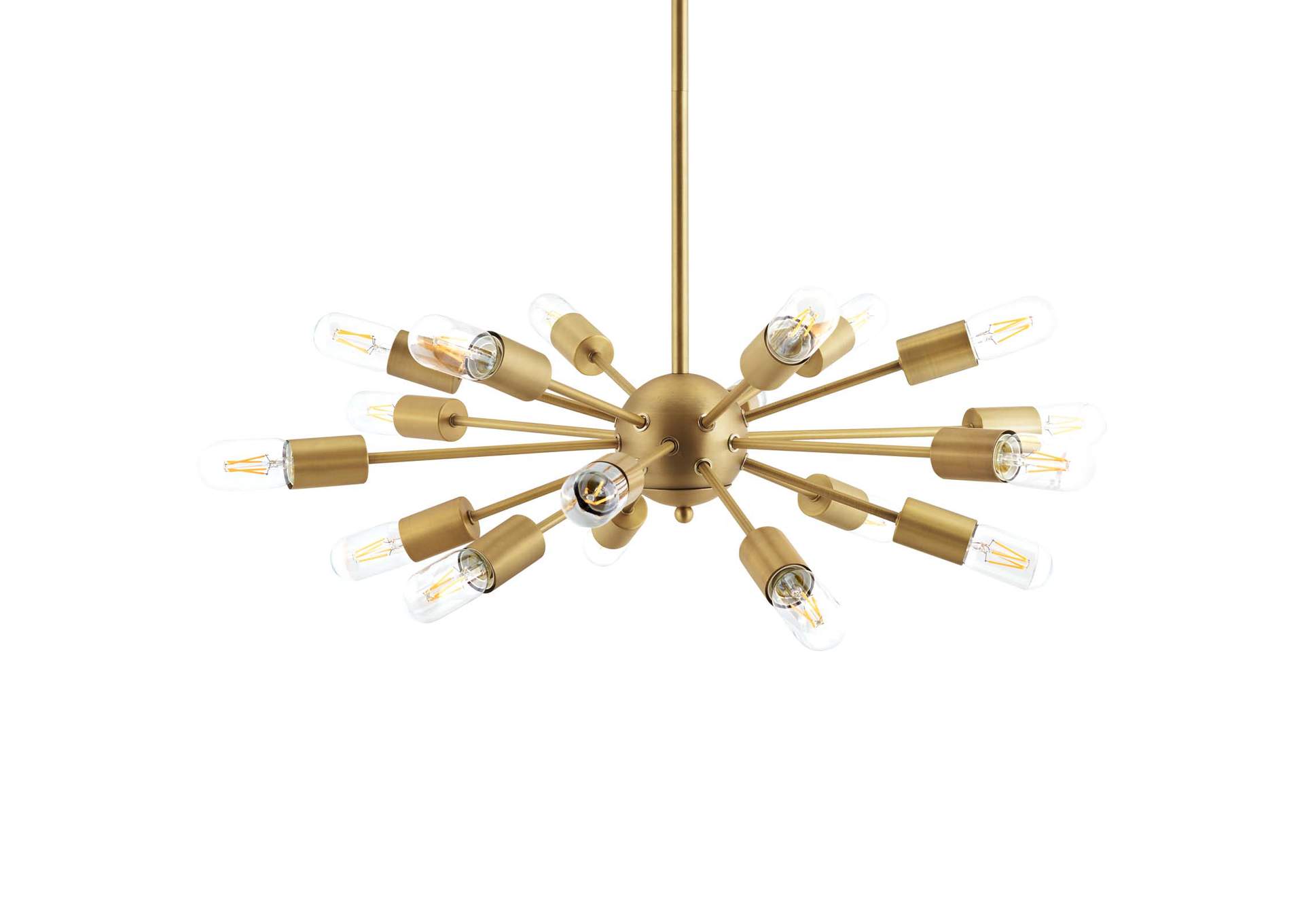 Resolve Brass Pendant Chandelier,Modway