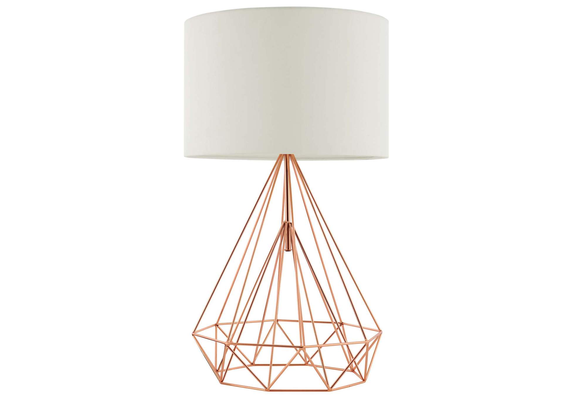 Precious Rose Gold Table Lamp,Modway