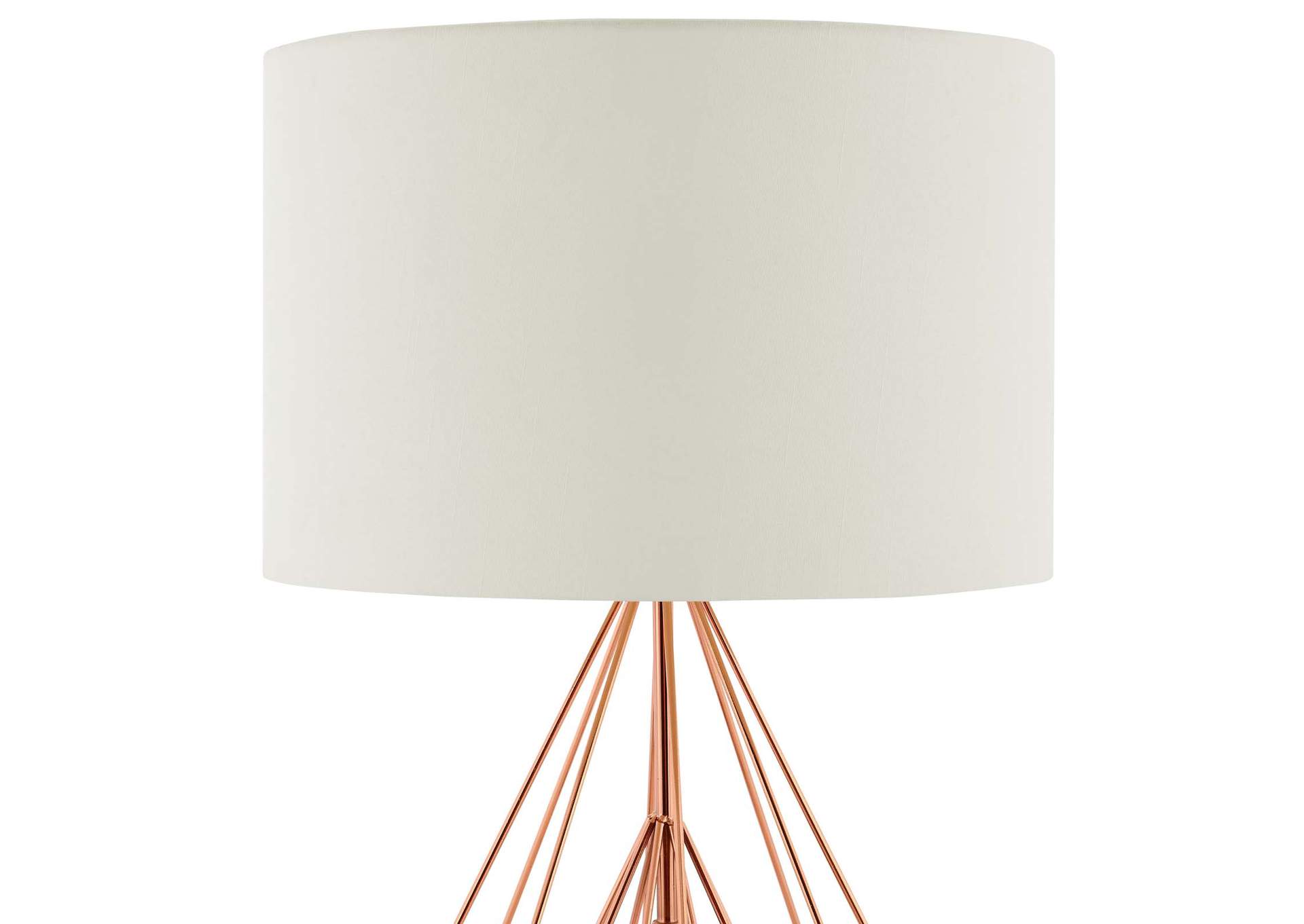 Precious Rose Gold Table Lamp,Modway