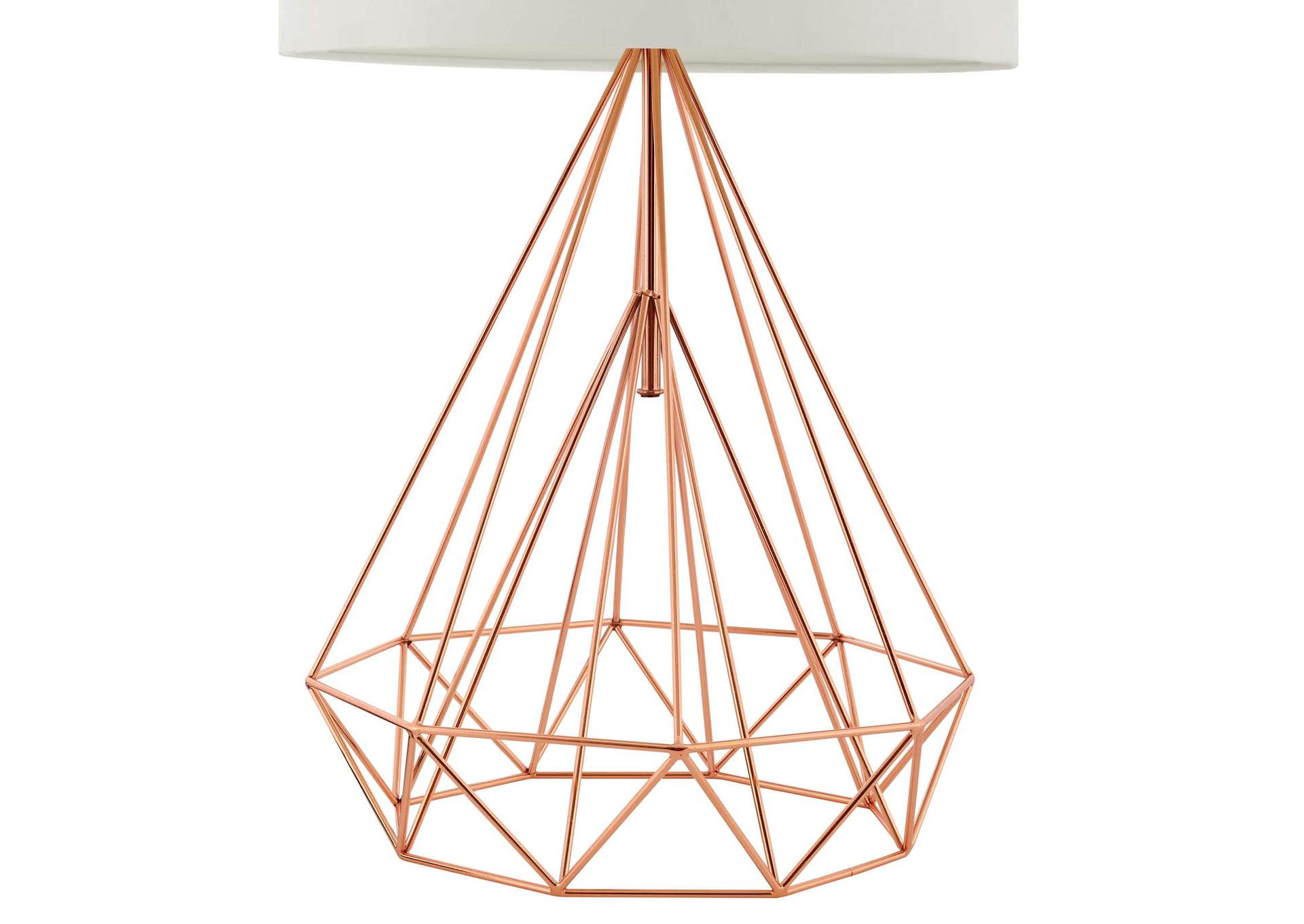 Precious Rose Gold Table Lamp,Modway