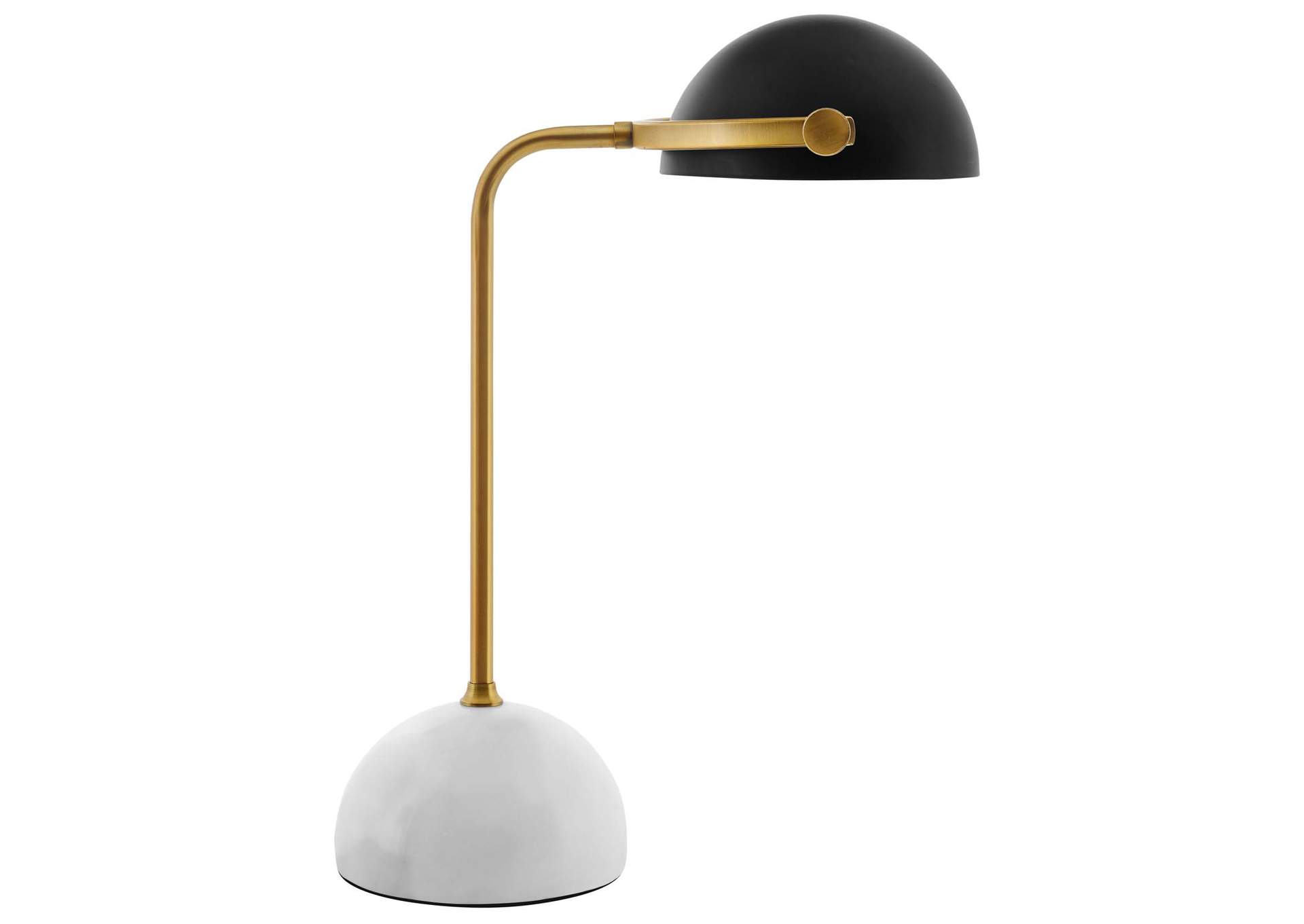 Convey Bronze and White Marble Table Lamp,Modway