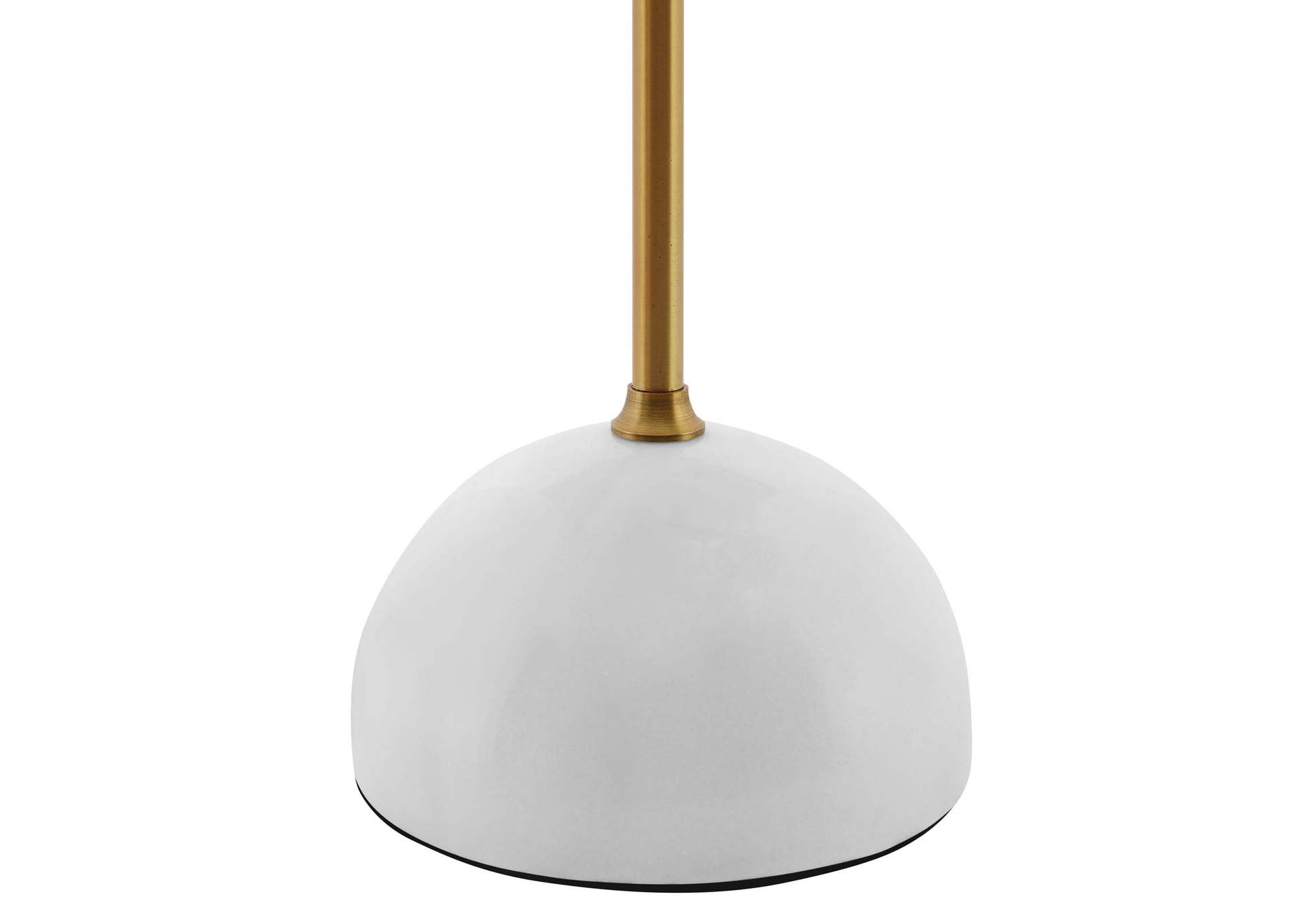 Convey Bronze and White Marble Table Lamp,Modway