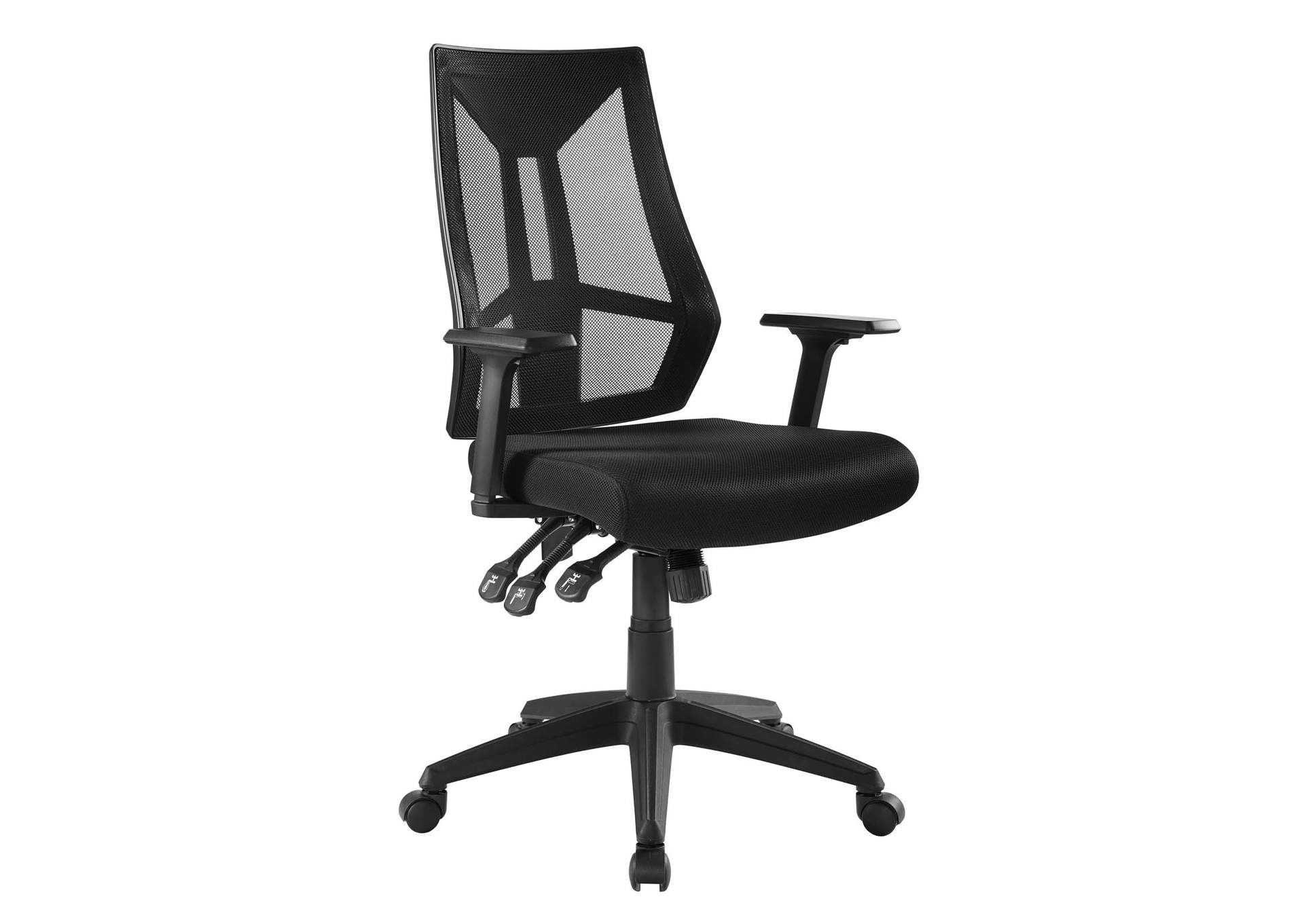 Black Extol Mesh Office Chair,Modway