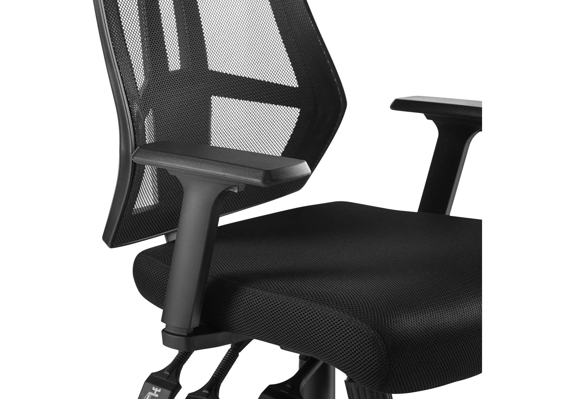 Black Extol Mesh Office Chair,Modway