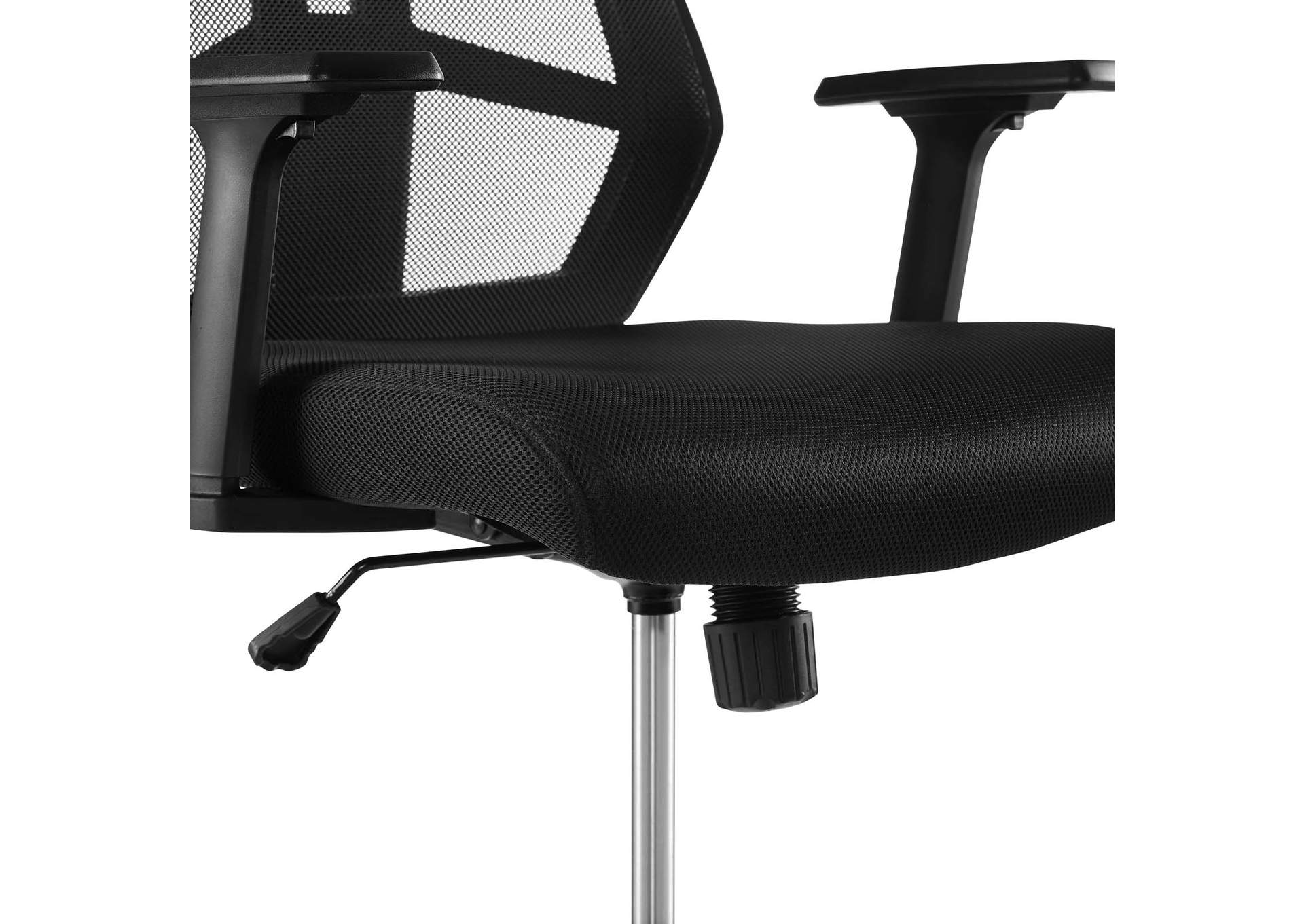 Black Extol Mesh Drafting Chair,Modway