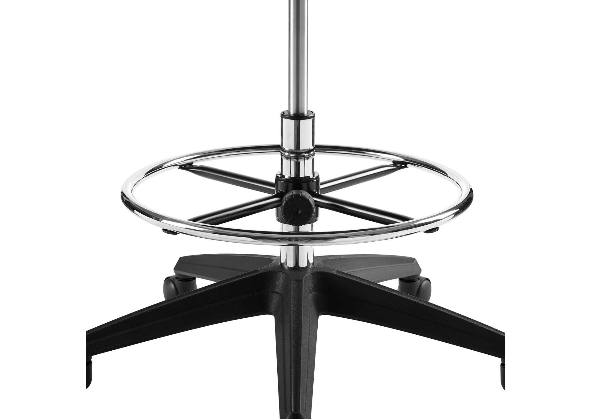 Black Extol Mesh Drafting Chair,Modway