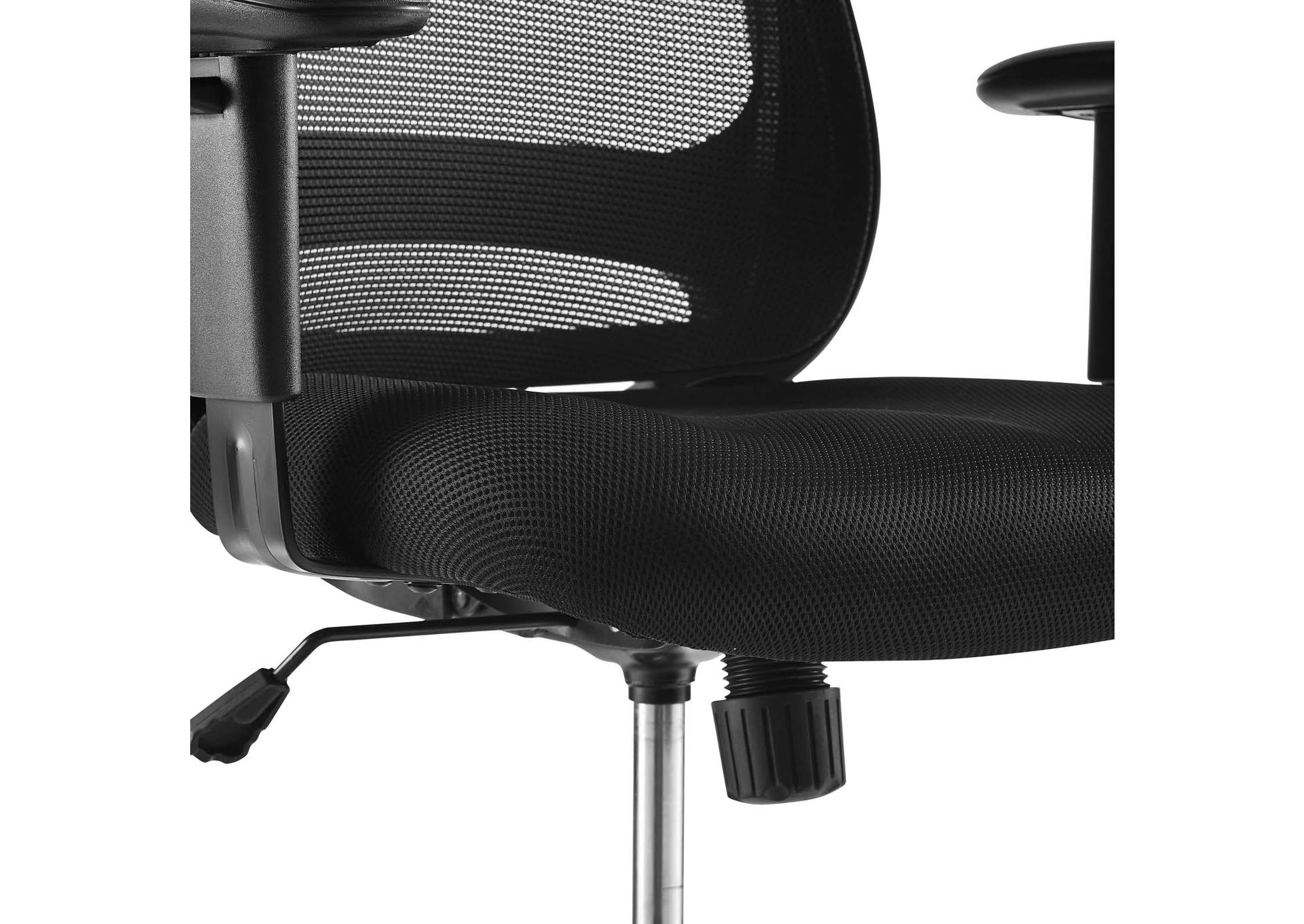 Black Forge Mesh Drafting Chair,Modway