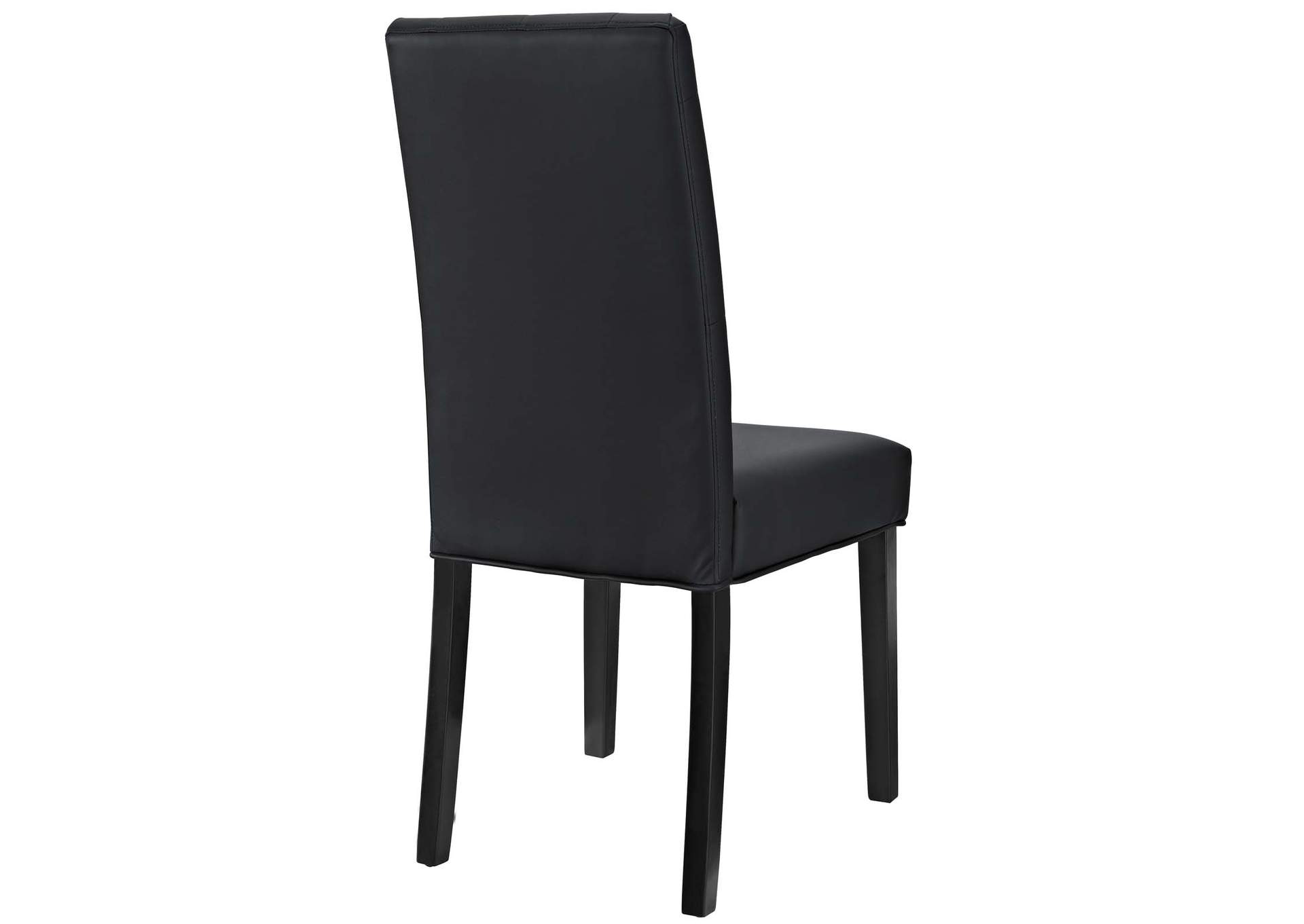 Black Confer Dining Side Chair Vinyl [Set of 2],Modway